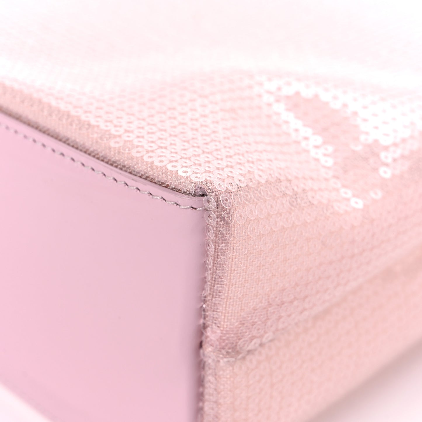 Sequin Mesh Small Tote Bag Pink