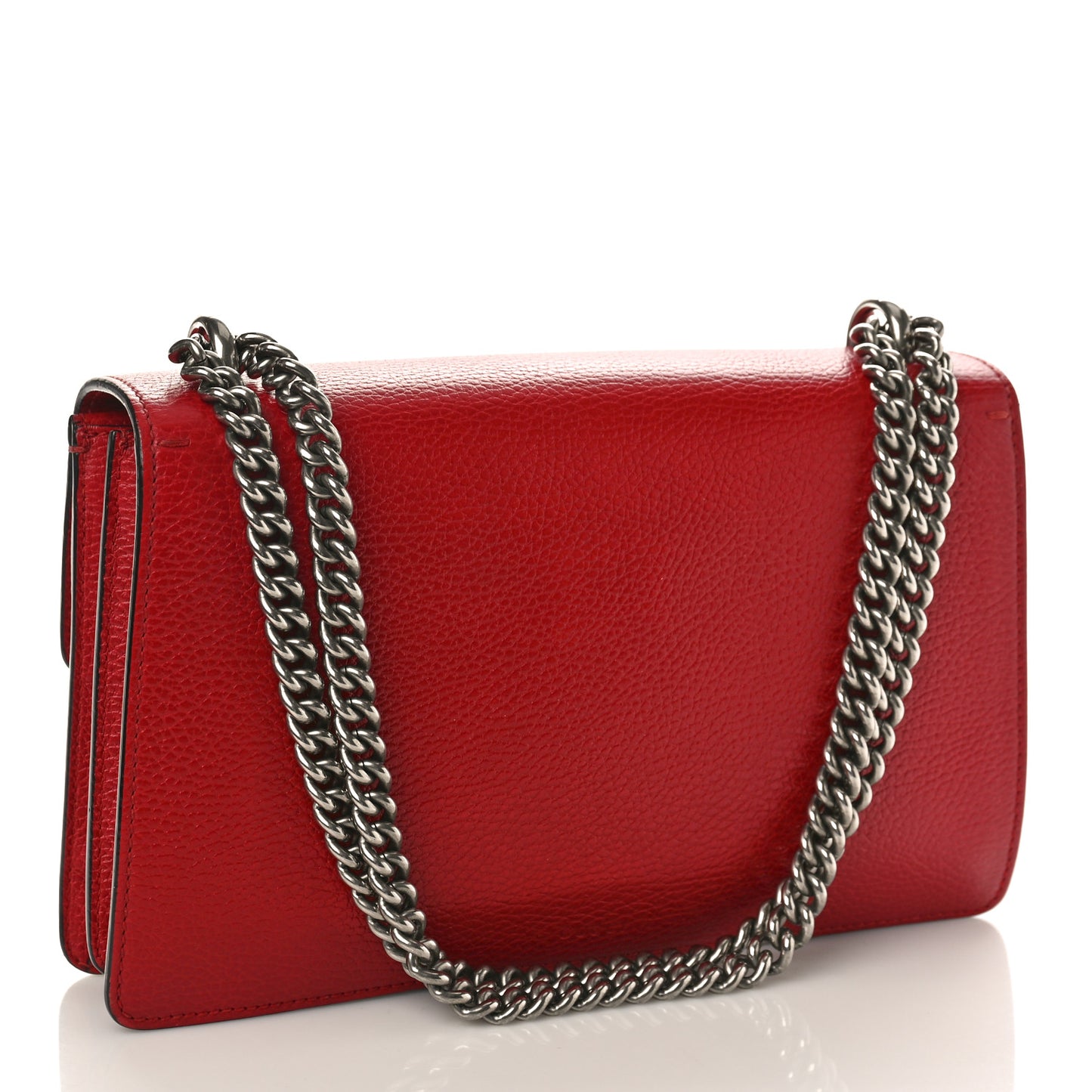 Dollar Calfskin Swarovski Crystal Small Dionysus Shoulder Bag Hibiscus Red