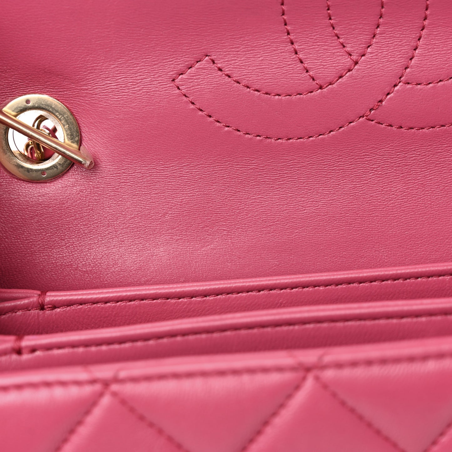 Lambskin Quilted Small Trendy CC Flap Dual Handle Bag Pink