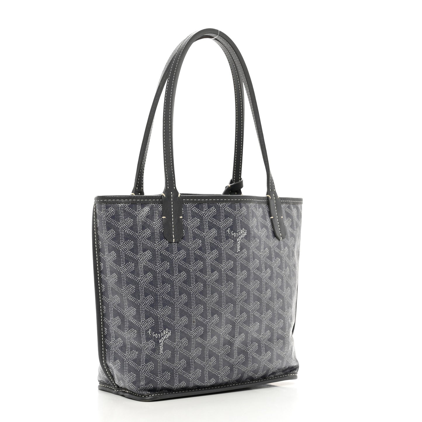 Goyardine Reversible Mini Anjou Grey