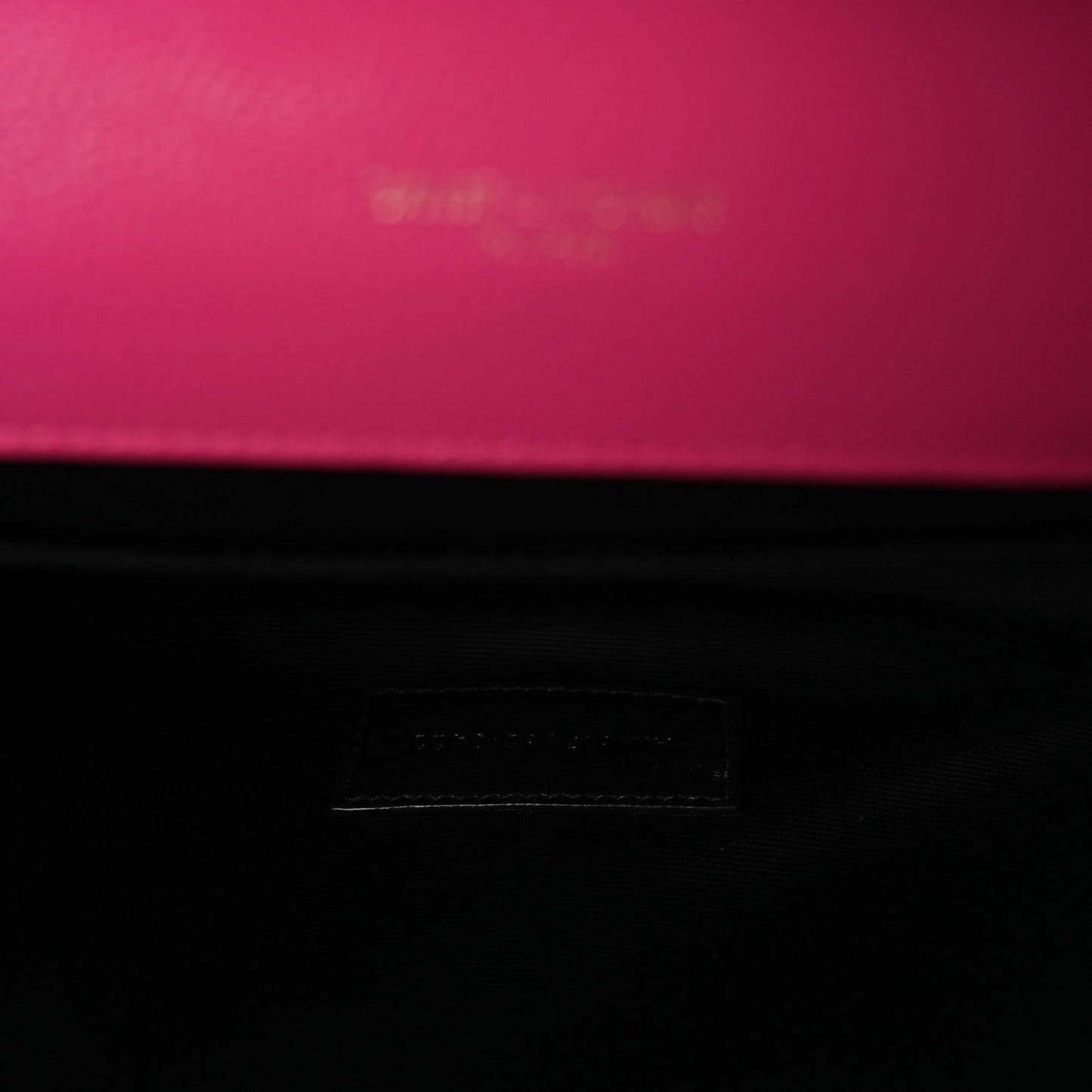 Grain De Poudre Matelasse Chevron Monogram Envelope Clutch Fuchsia