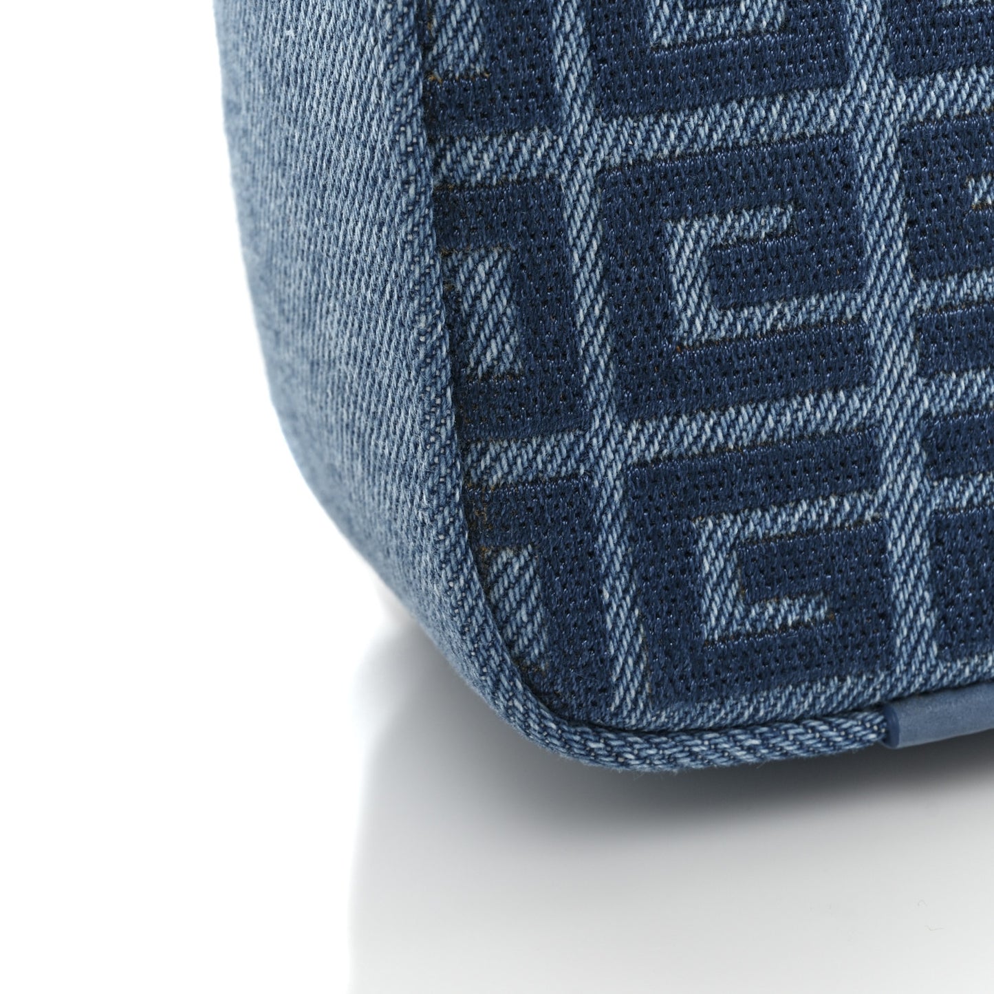 Denim Small Cut Out Chain Bag Medium Blue