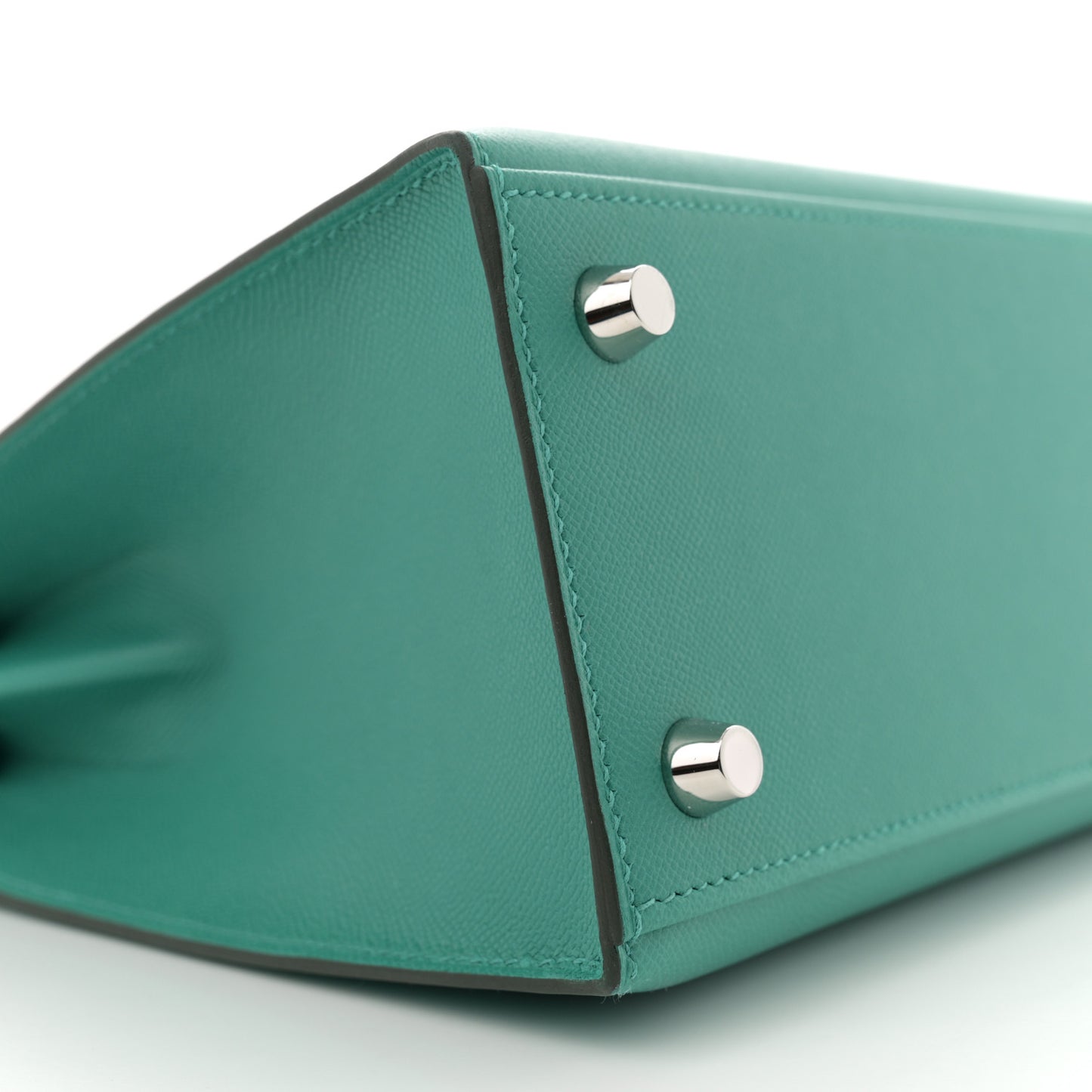 Madame Calfskin Matte Alligator Kelly Sellier Touch 25 Vert Verone Vert Jade