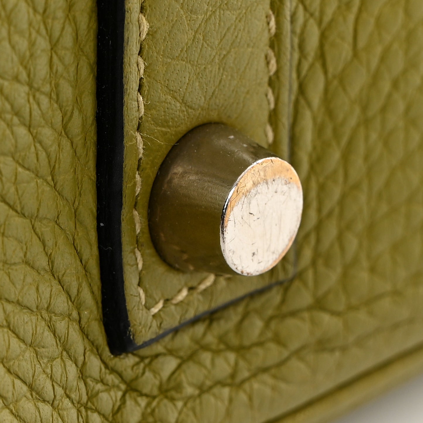 Taurillon Clemence Birkin 35 Vert Chartreuse