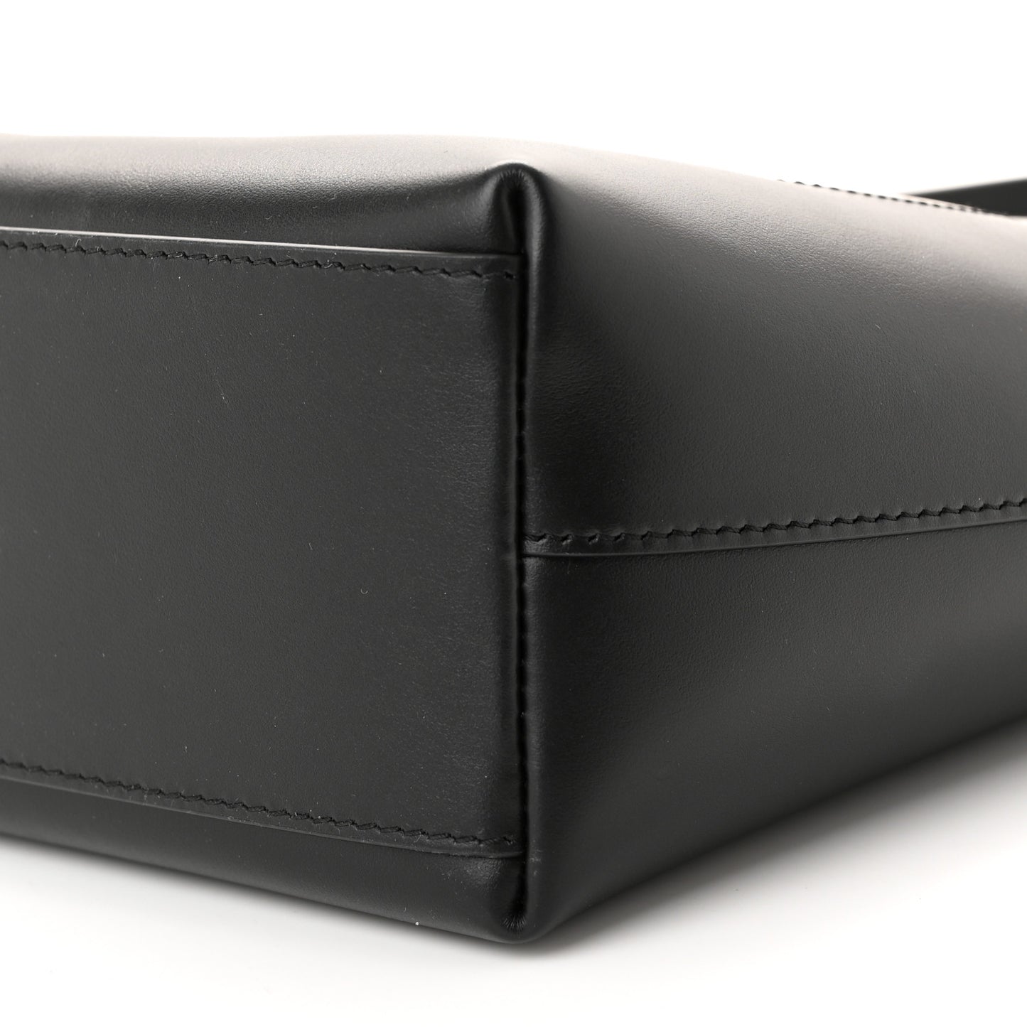 Calfskin Small DG Logo Shopper Tote Black