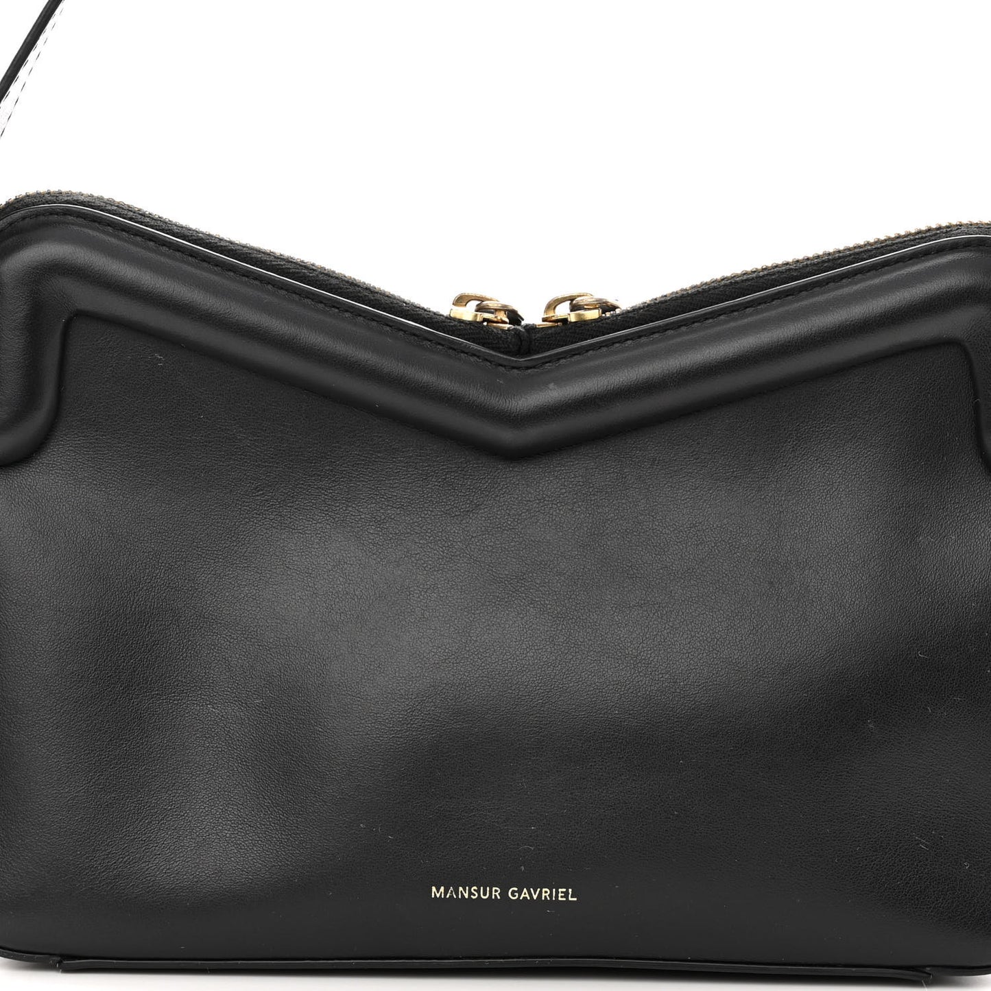Smooth Calfskin Mini M Frame Bag Black