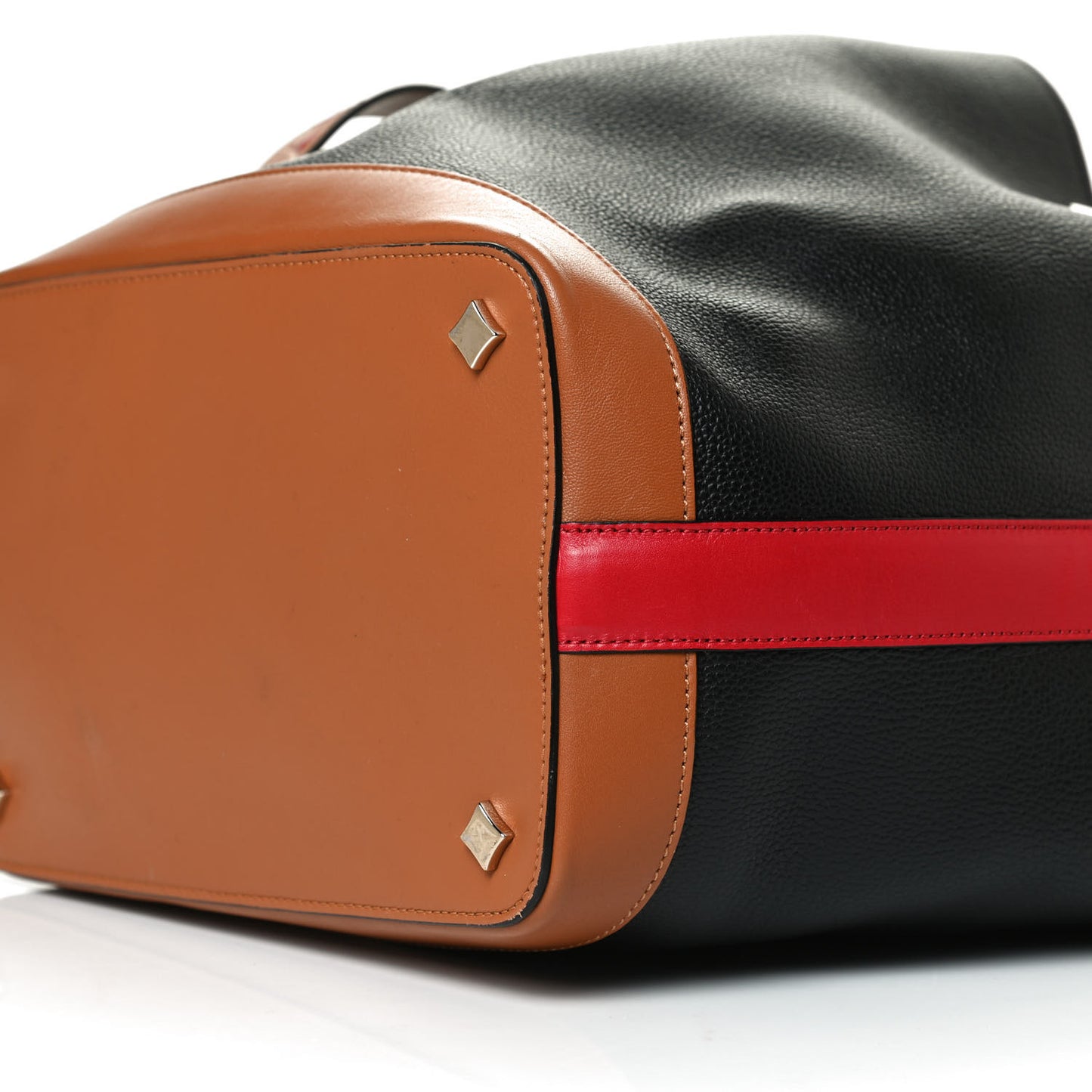 Goatskin Medium Milano Drawstring Bag Black