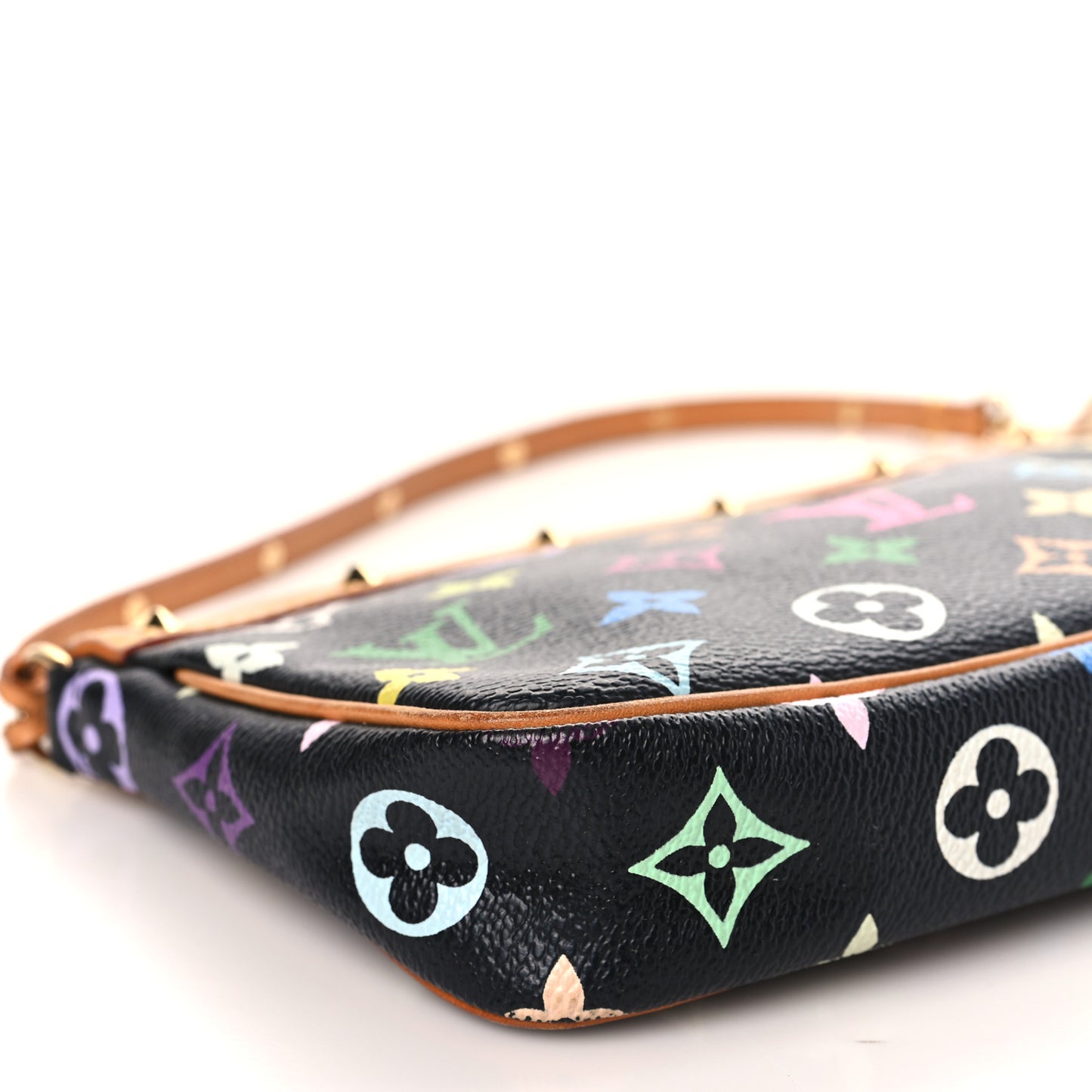 Monogram Multicolor Pochette Accessories Black