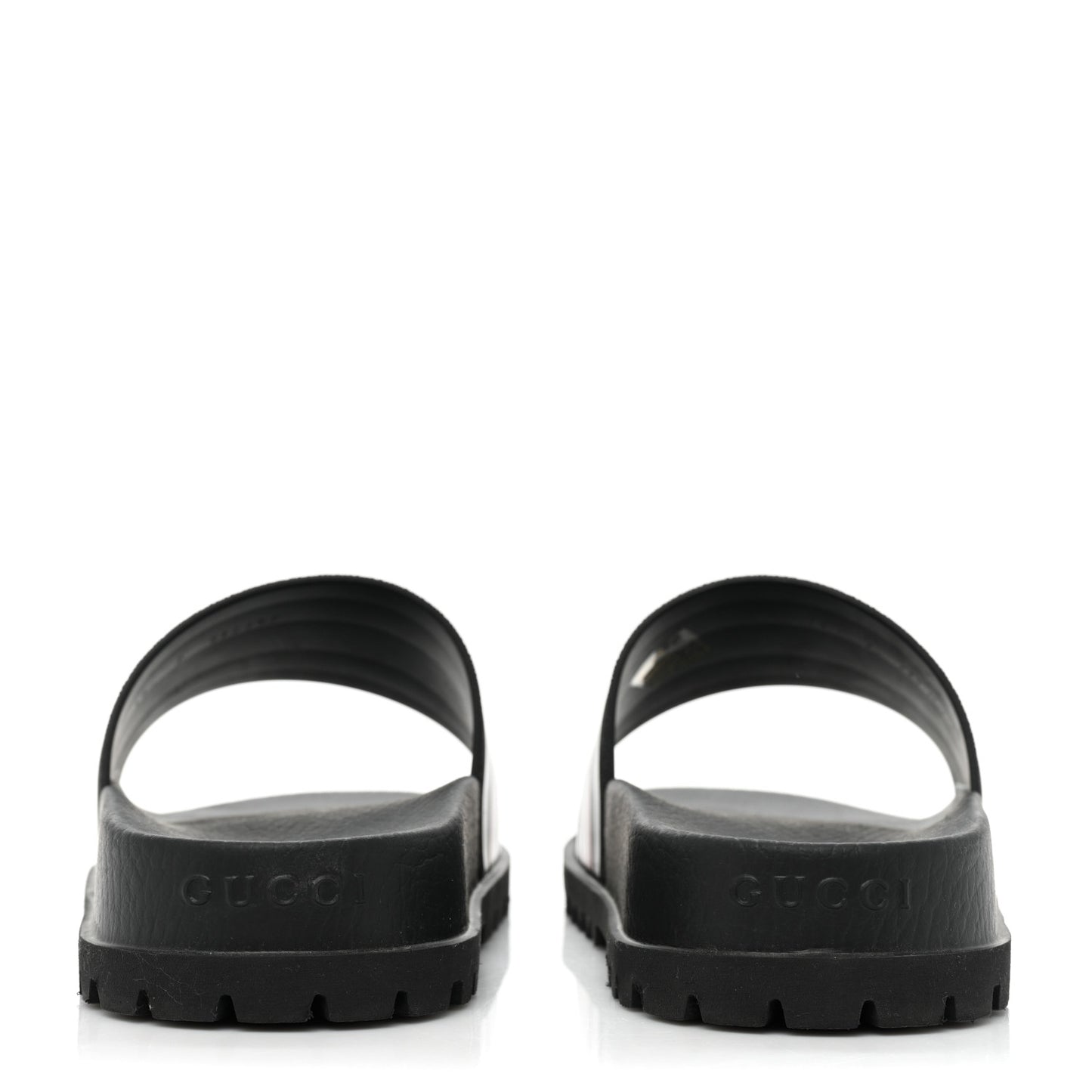 Rubber Web Mens Lug Sole Slide Sandals 6 Black Green Red