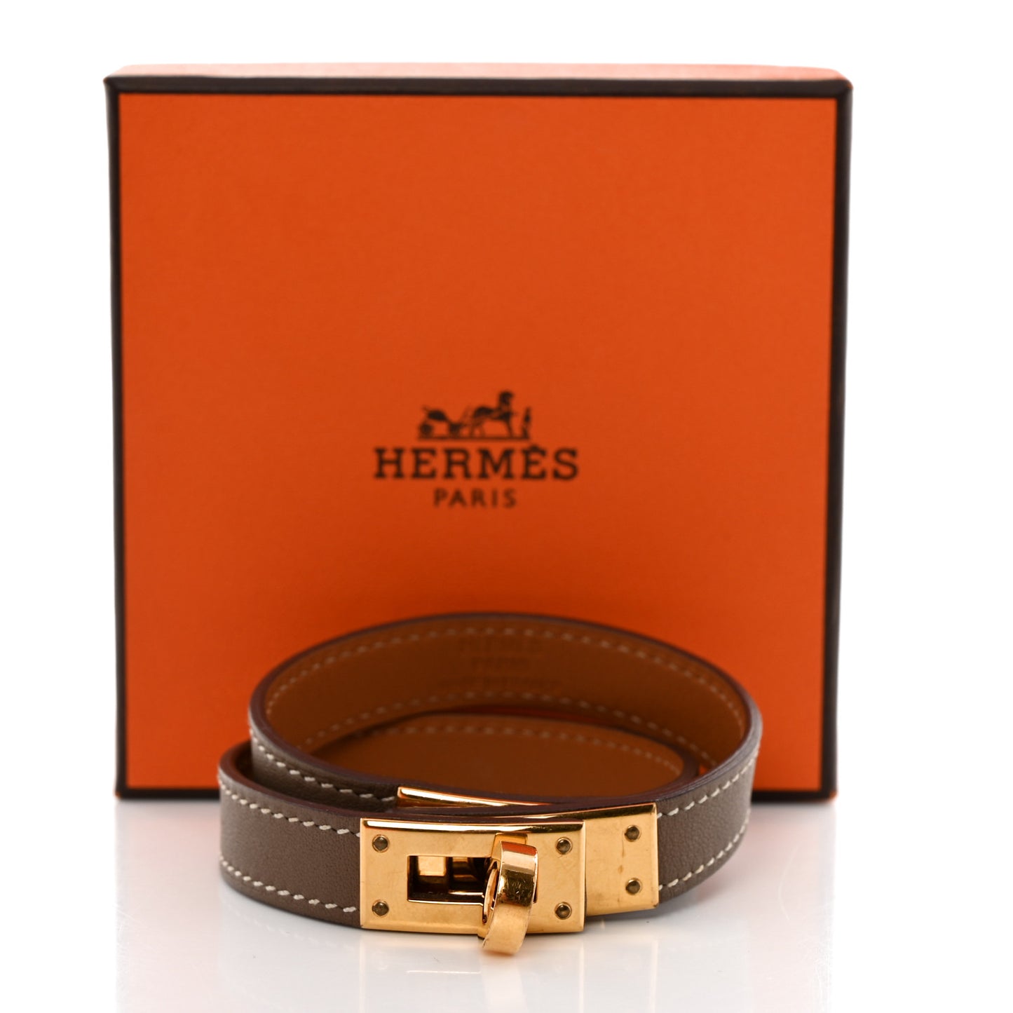 Swift Kelly Double Tour Bracelet T3 Etoupe