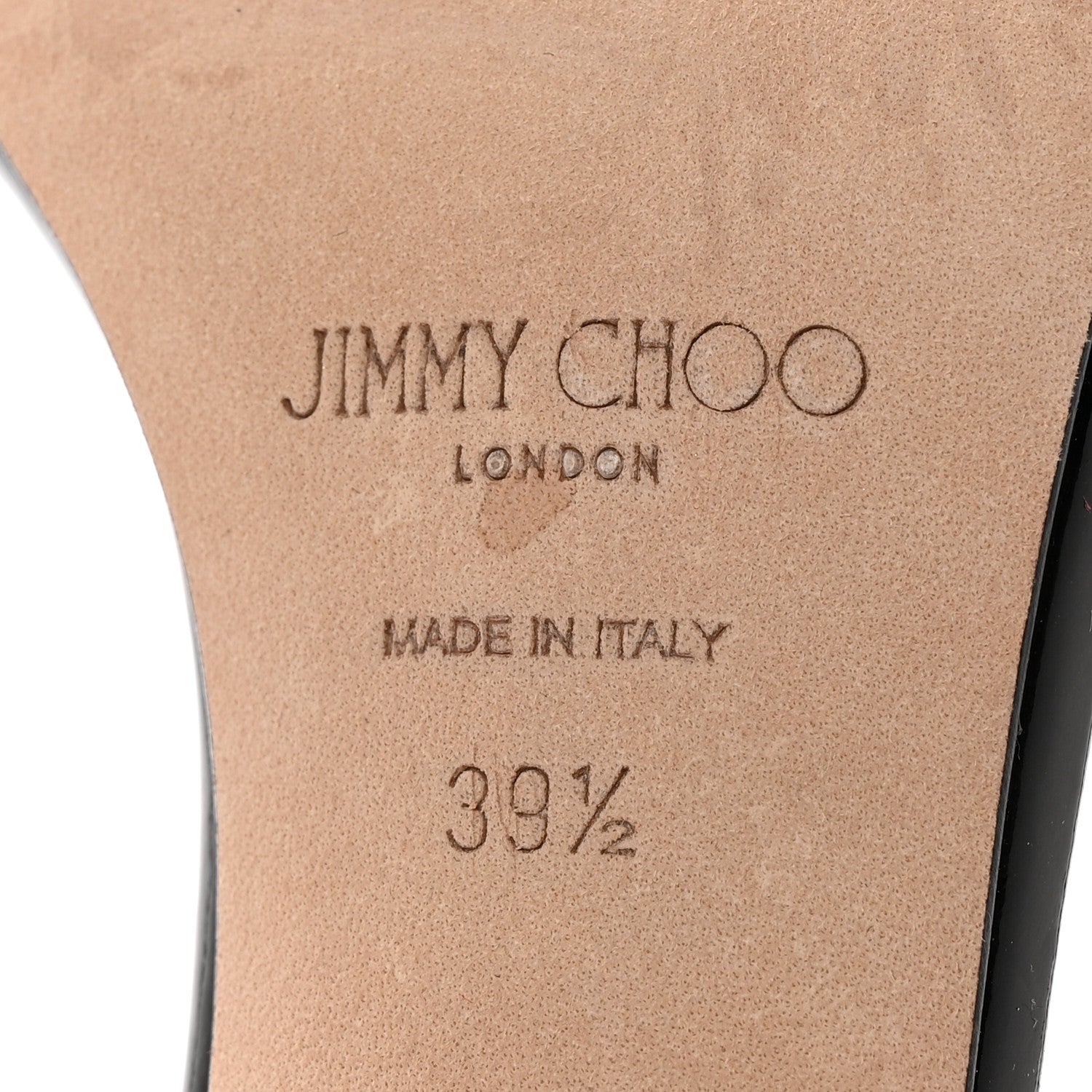 Jimmy Choo Patent Jaxon 95 Sandals 39.5 Black 6 of 9