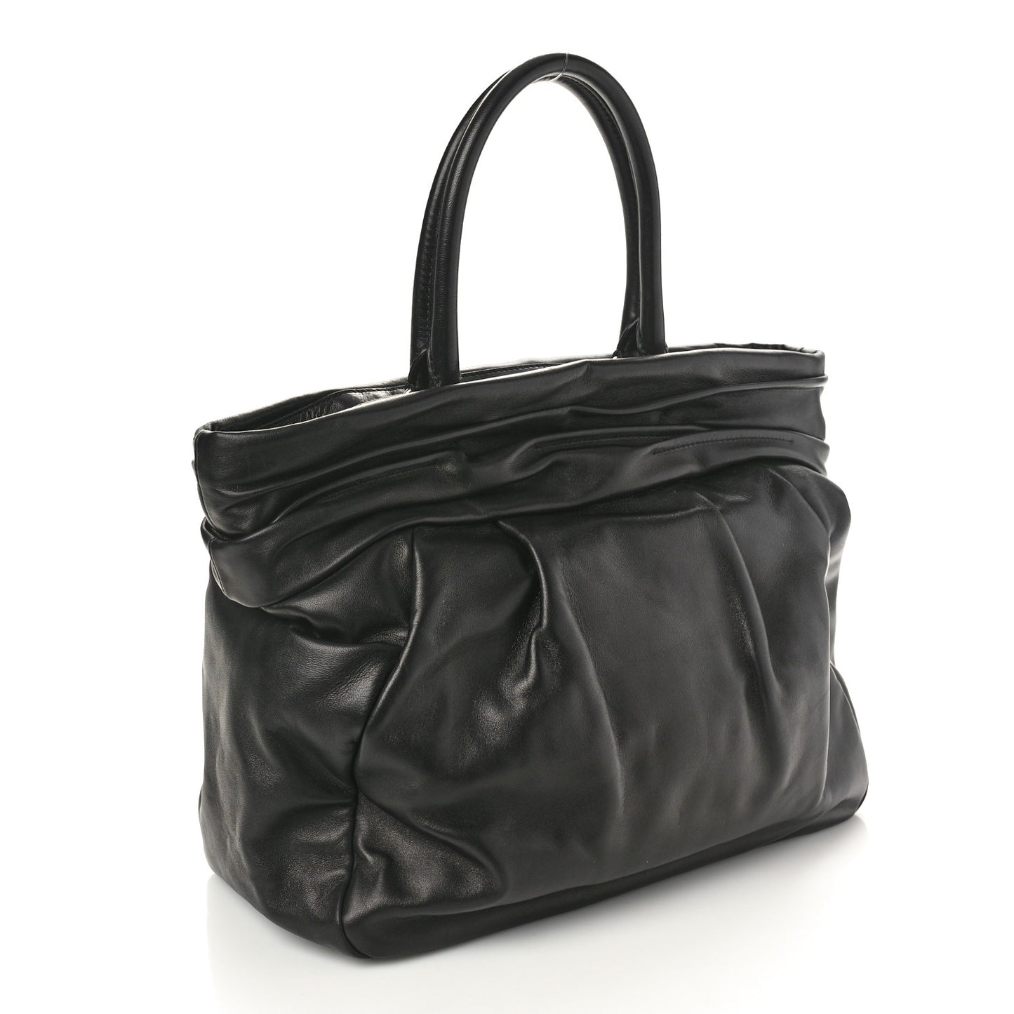Nappa Frills Tote Black