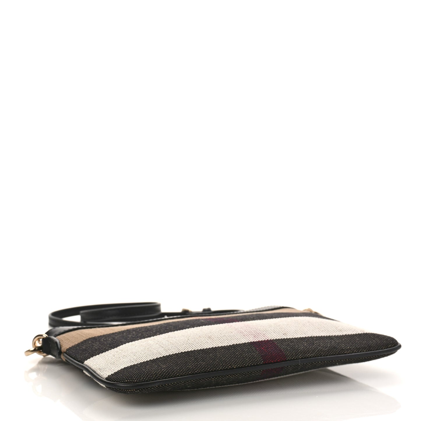Mega Check Peyton Crossbody Clutch Bag Black