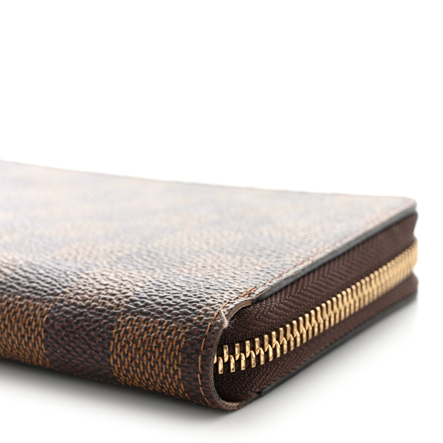 Damier Ebene Zippy Wallet Rose Ballerine