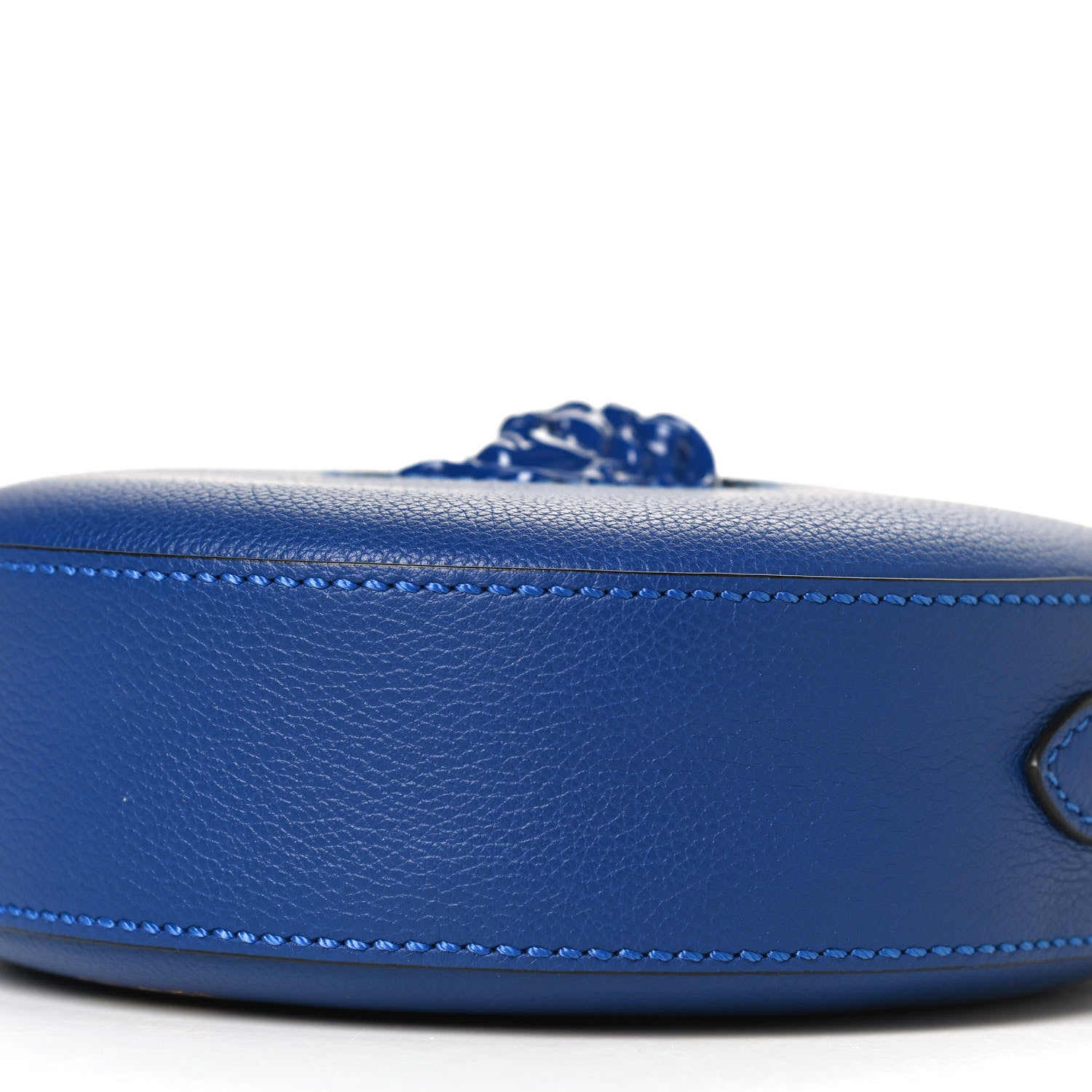 Versace Calfskin La Medusa Round Camera Bag Blue 11 of 11