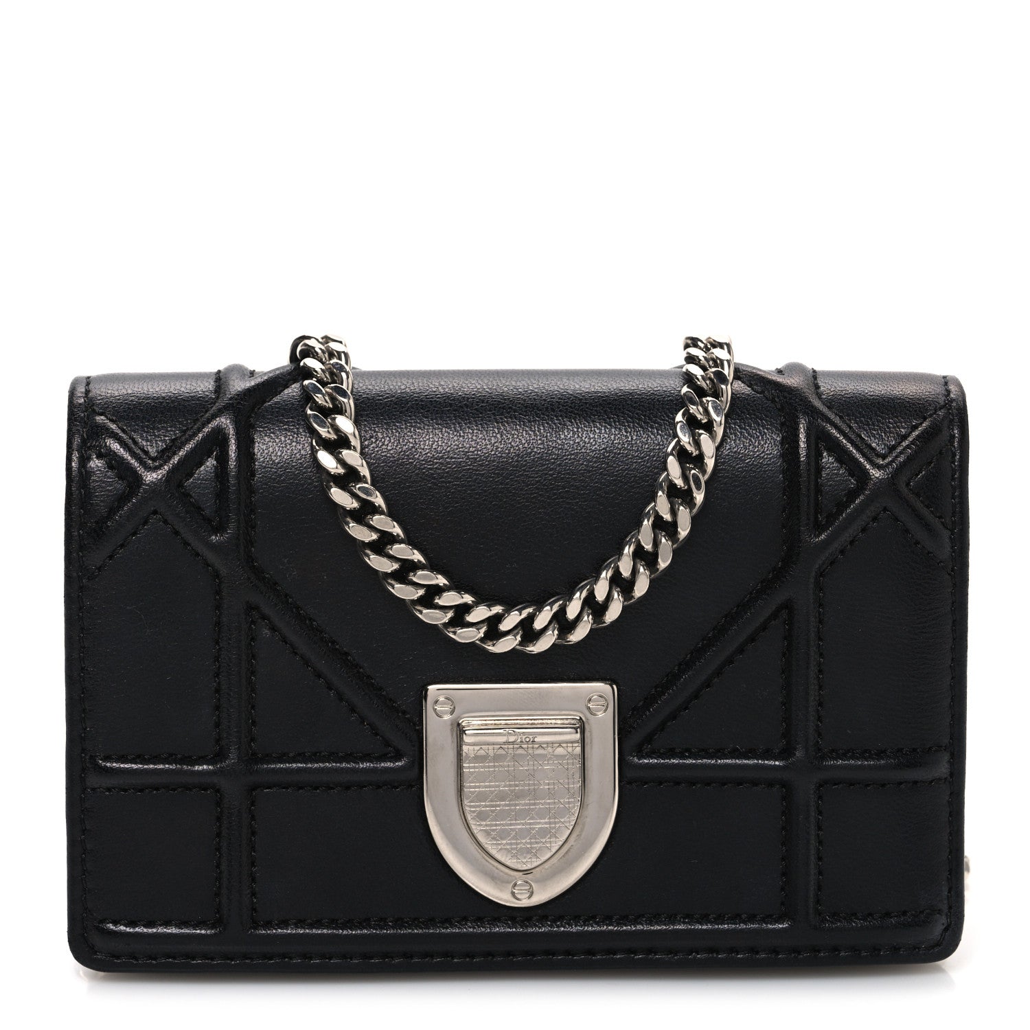 Christian Dior Lambskin Baby Diorama Flap Bag Black 1844849