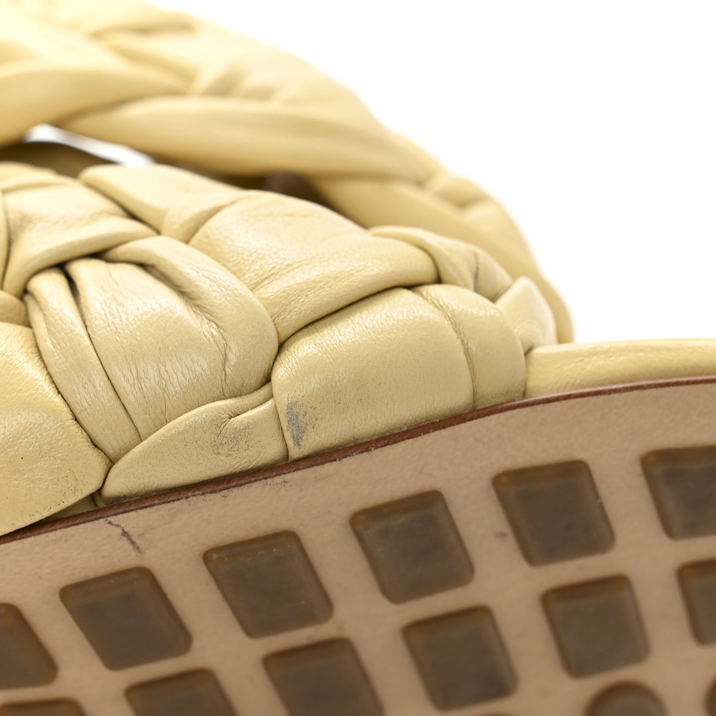 Shiny Nappa Intrecciato The Board Sandals 37 Bandage