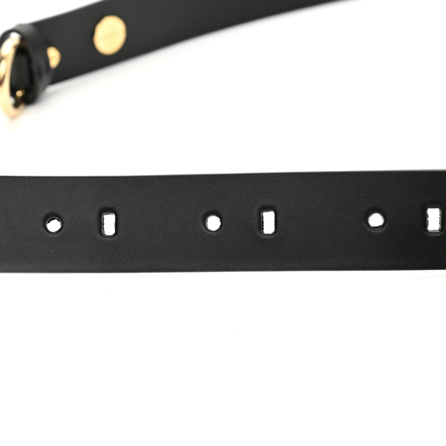 X FENDI Calfskin Fendace Logo Belt 85 34 Black