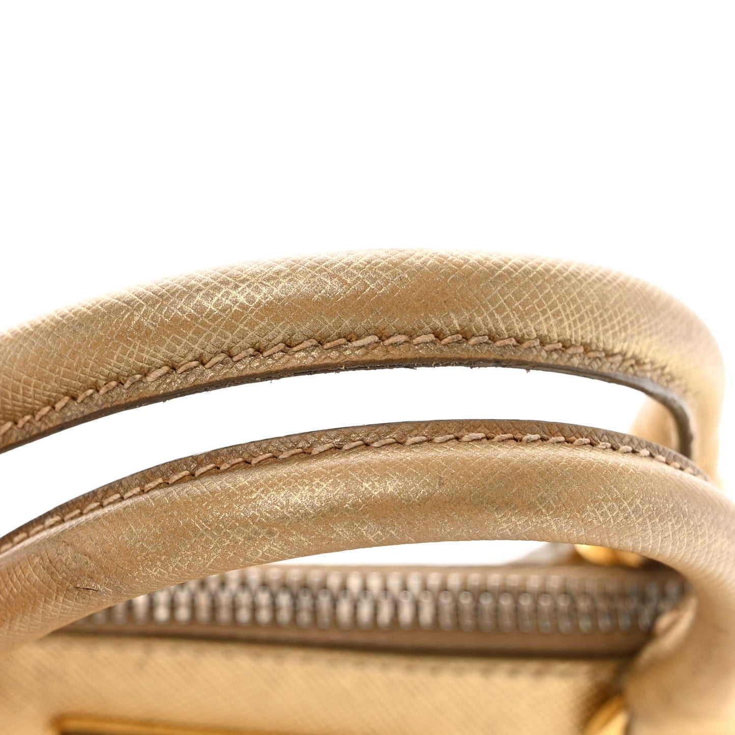 Saffiano Lux Small Promenade Tote Platino