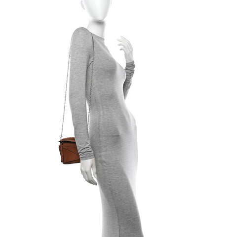 Calfskin Nano Puzzle Bag Tan