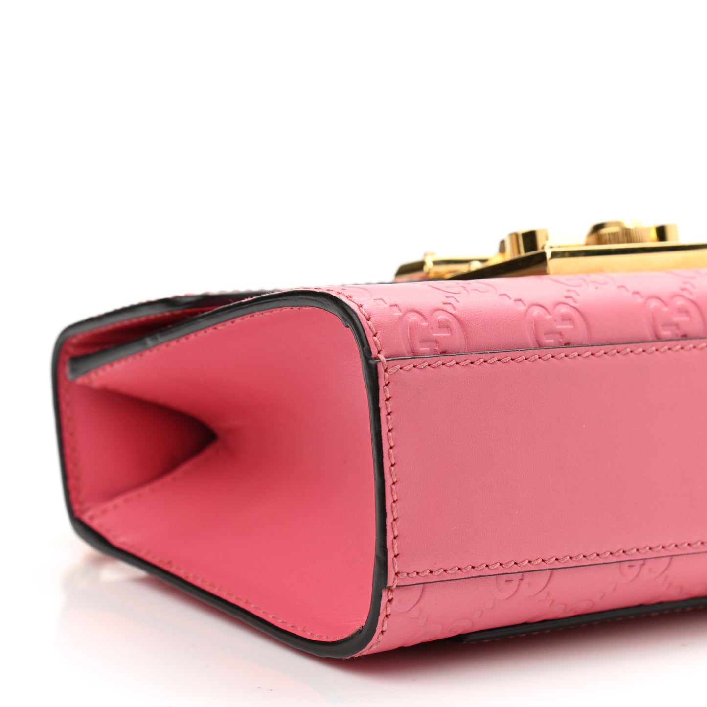 Guccissima Small Padlock Shoulder Bag Flush