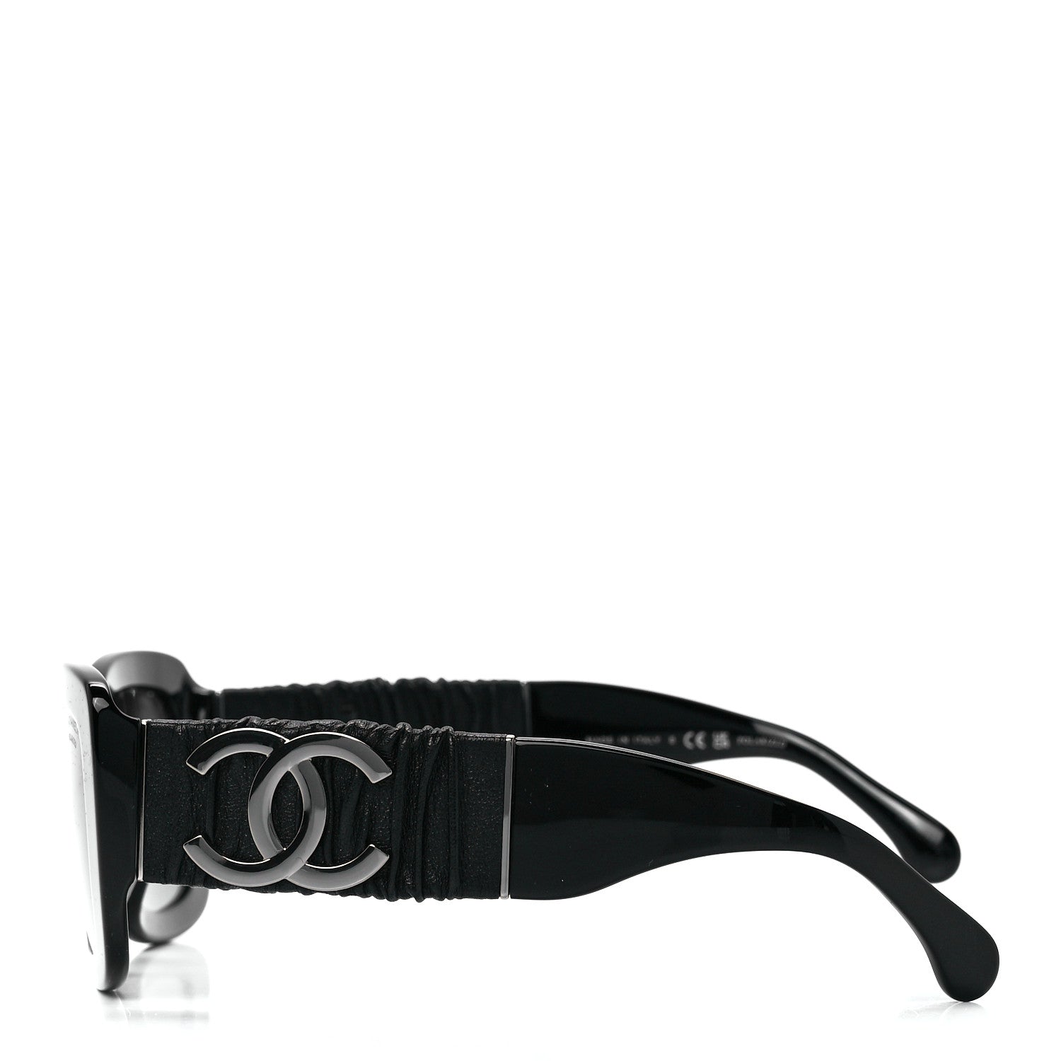 Chanel Acetate Calfskin Polarized Square Sunglasses 5473-Q-A Black 3 of 8