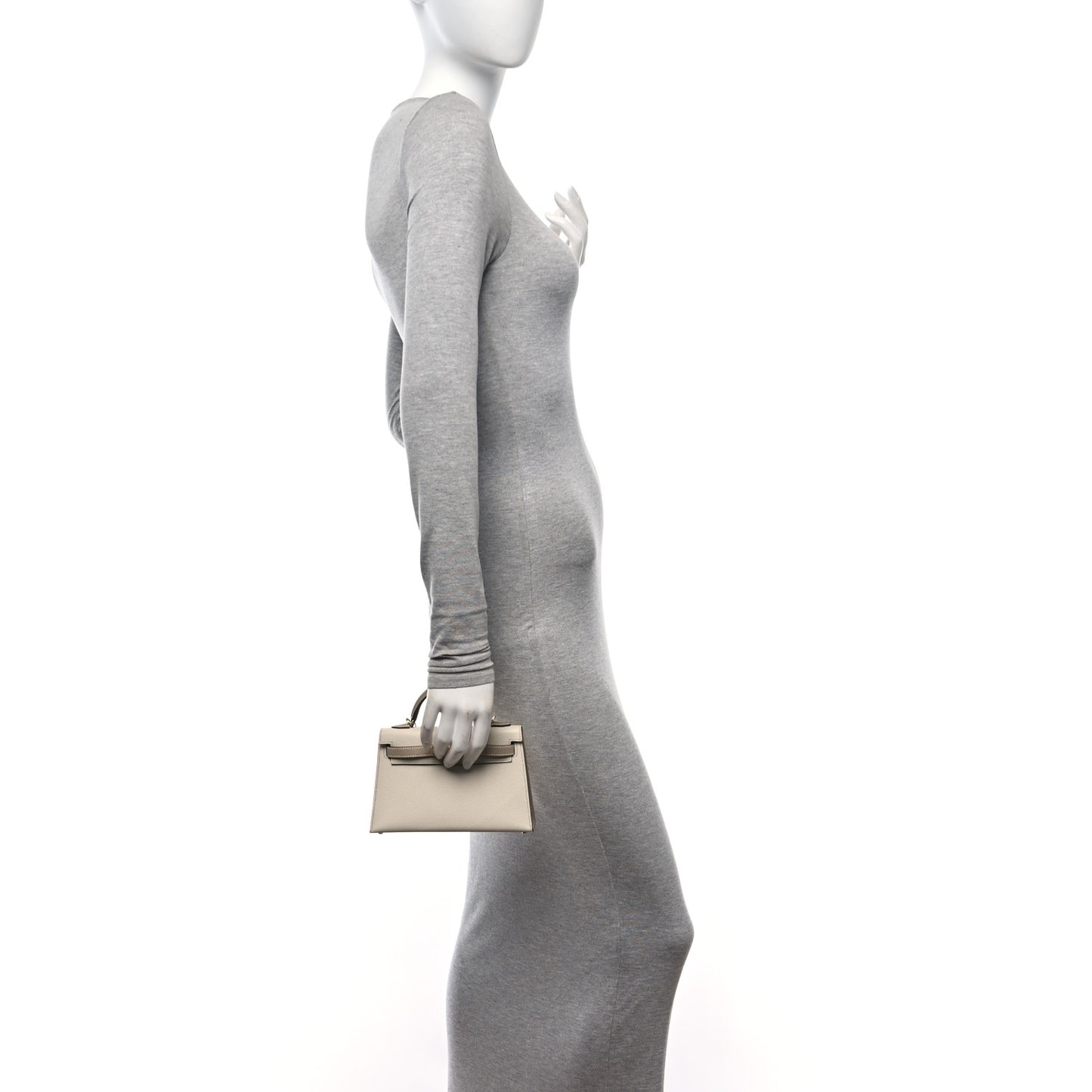 Epsom Horseshoe Mini Kelly Sellier 20 Craie Trench