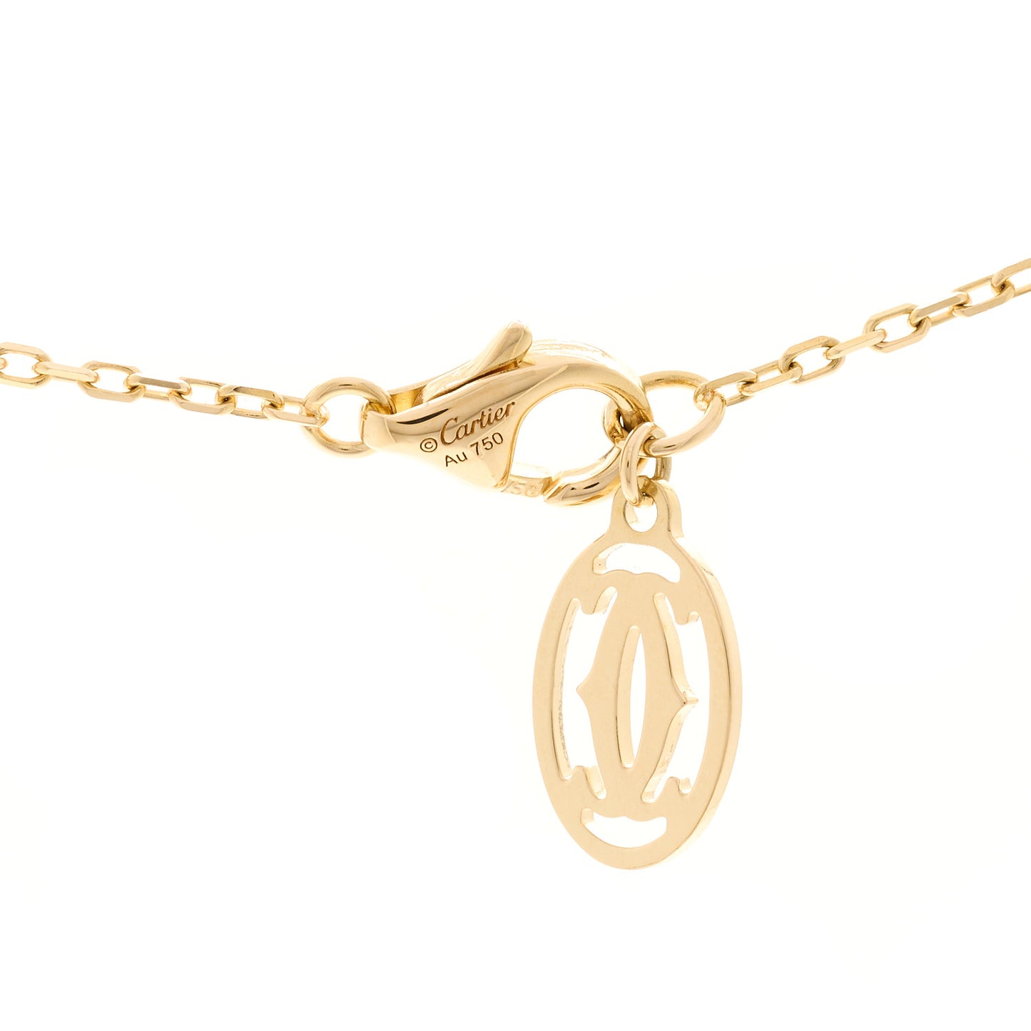 18K Yellow Gold Diamond LM D'Amour Pendant Necklace
