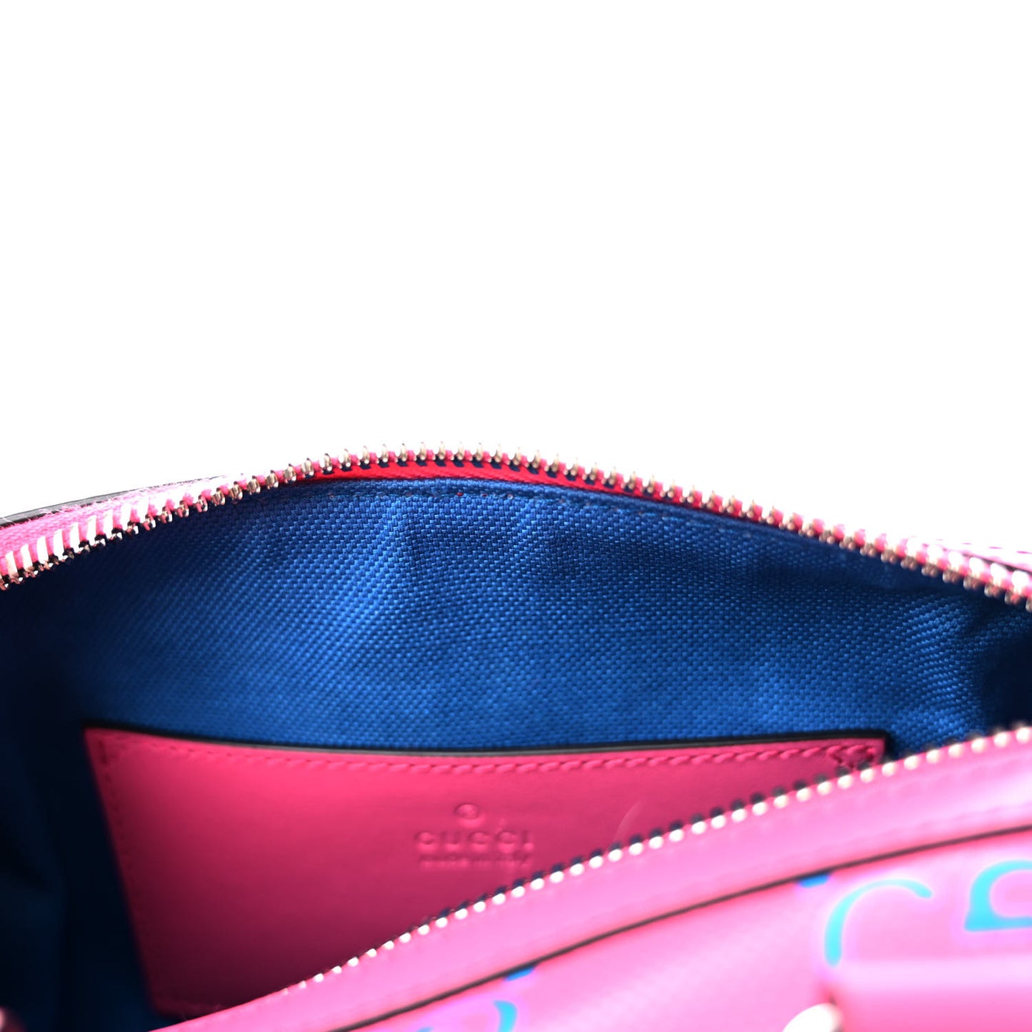 Calfskin GG Tennis Bi-Color Embossed Mini Duffle Bag Modern Fucsia Modern Blue