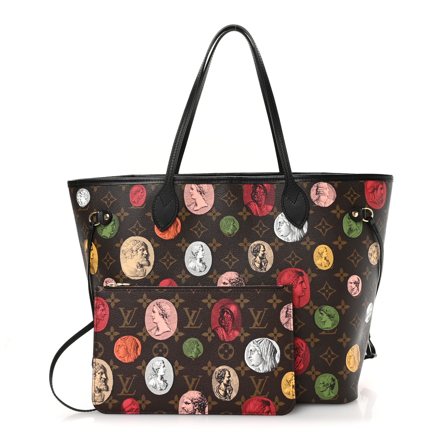 X Fornasetti Monogram Cameo Neverfull MM