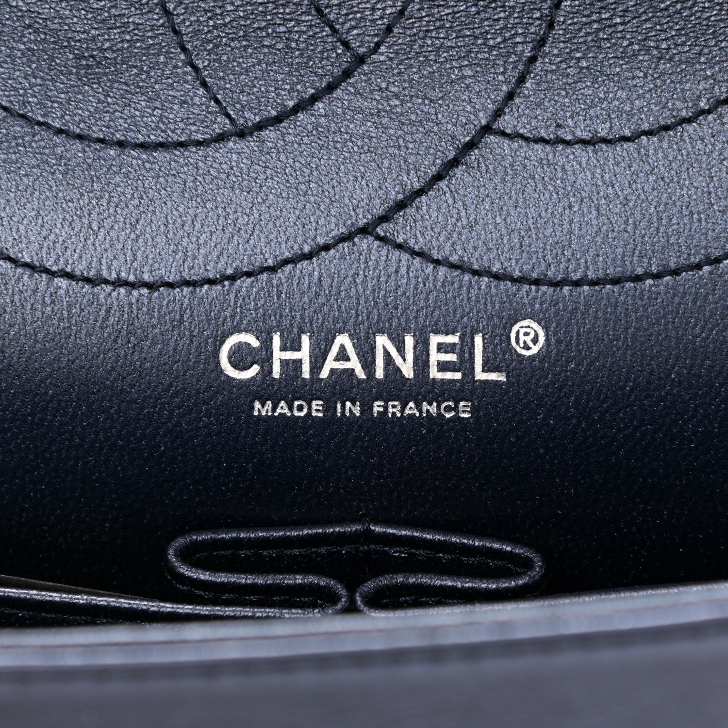 Chanel Metallic Aged Calfskin Quilted 2.55 Reissue 227 Flap Dark Navy Blue 6 of 10