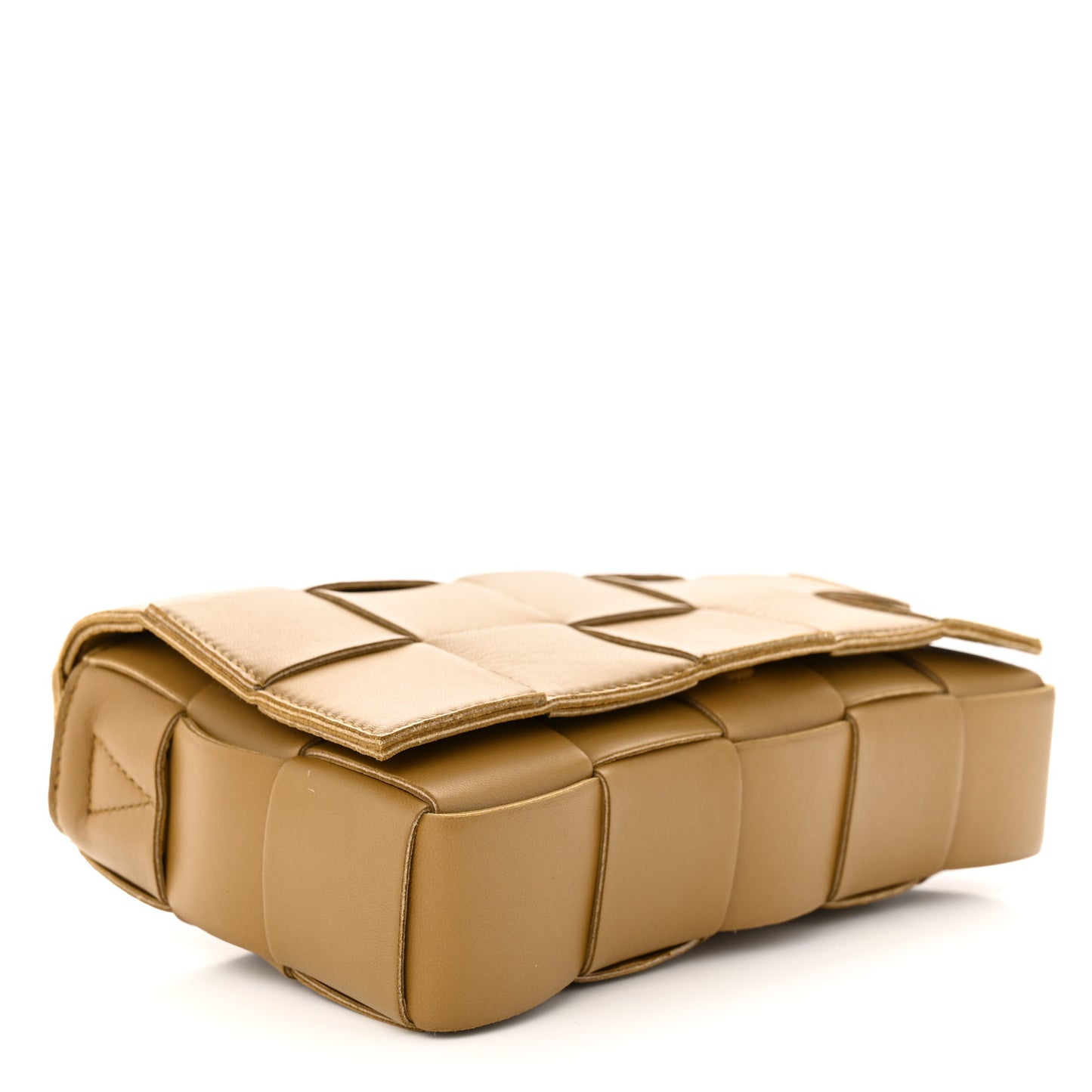 Lambskin Maxi Intrecciato Cassette Crossbody Bag Acorn