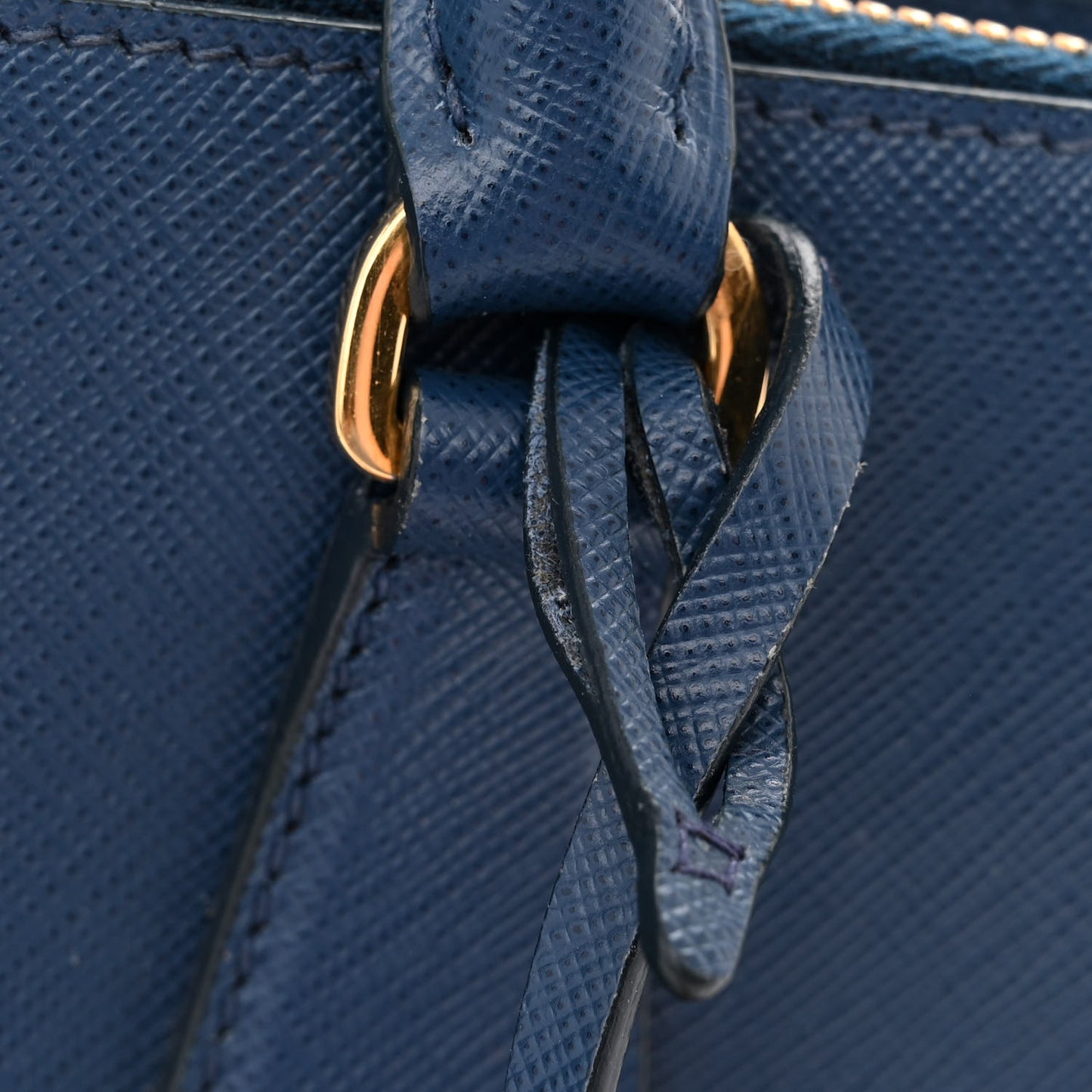 Saffiano Small Galleria Double Zip Tote Bluette