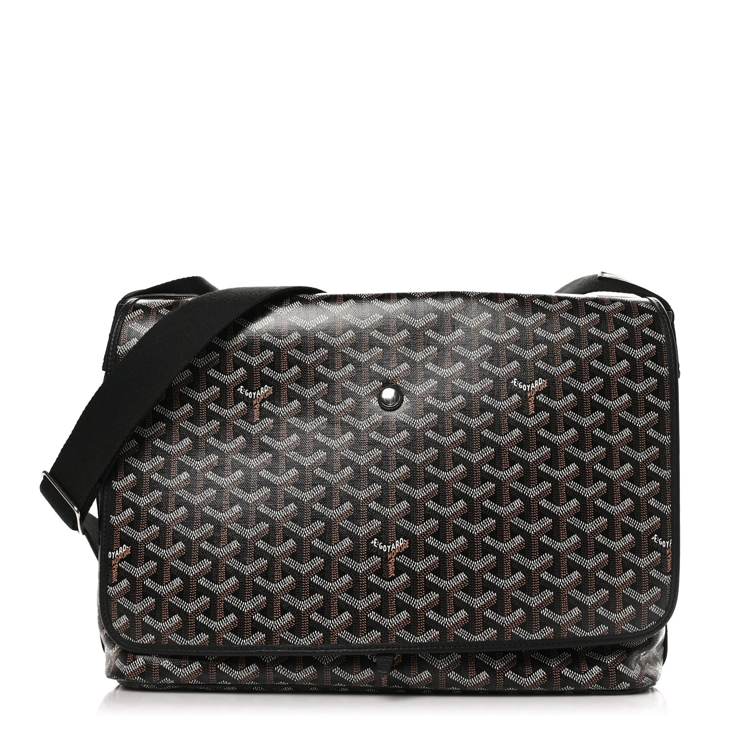 Goyardine Capetien Messenger Bag Black