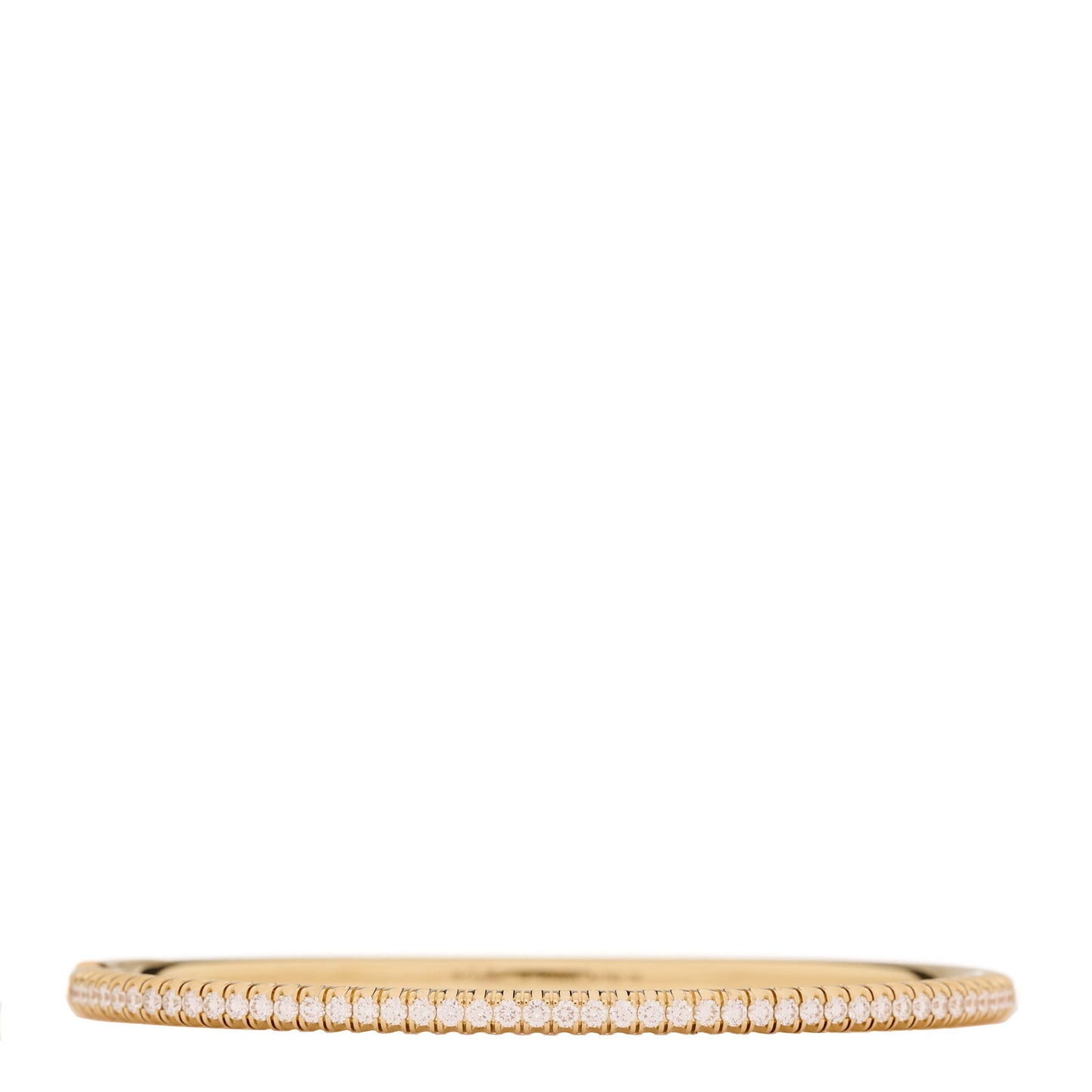 18K Yellow Gold Diamond Etincelle de Cartier Bangle Bracelet 15