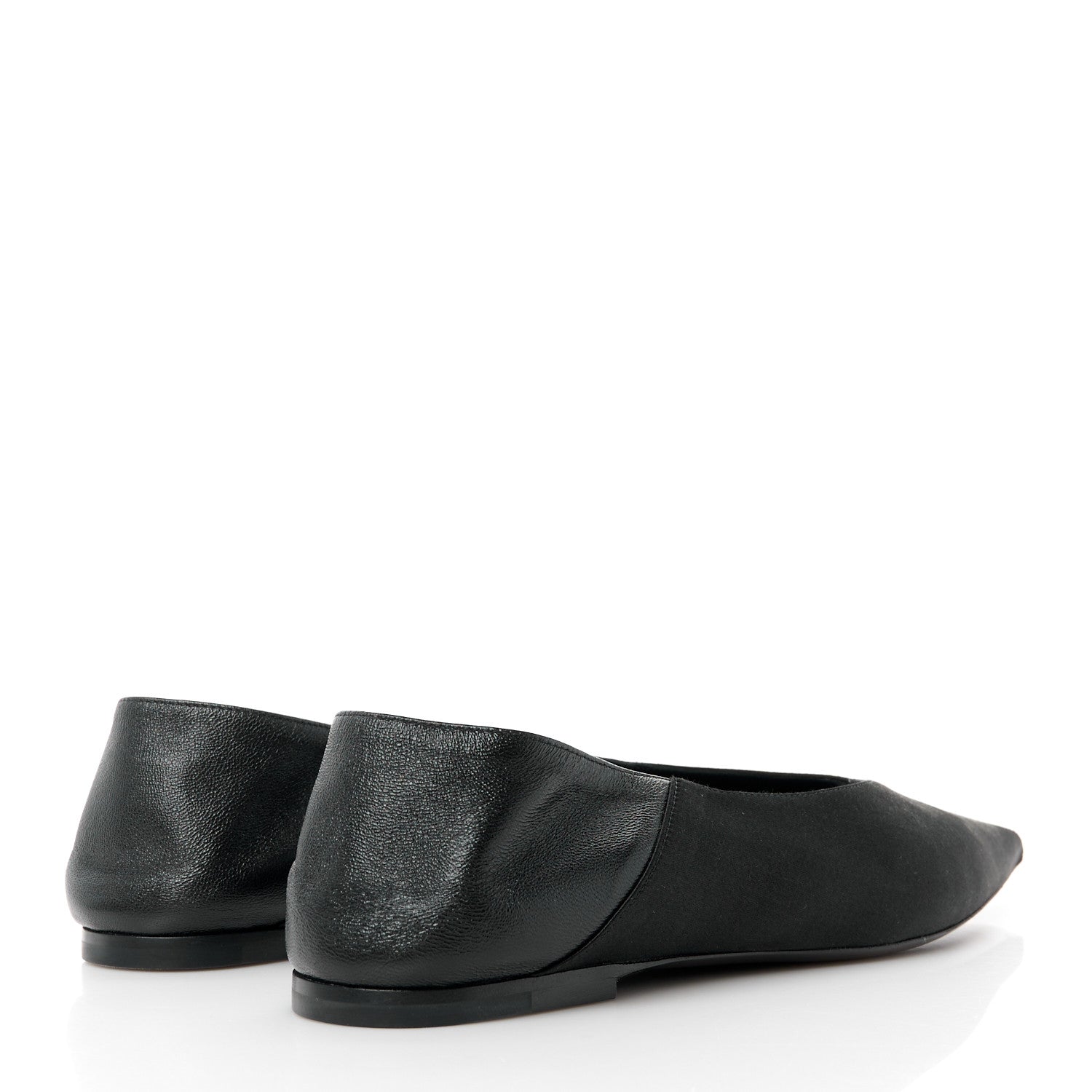 Saint Laurent Patent Smooth Lambskin Anais Slingback Flats 38.5 Black 4 of 9