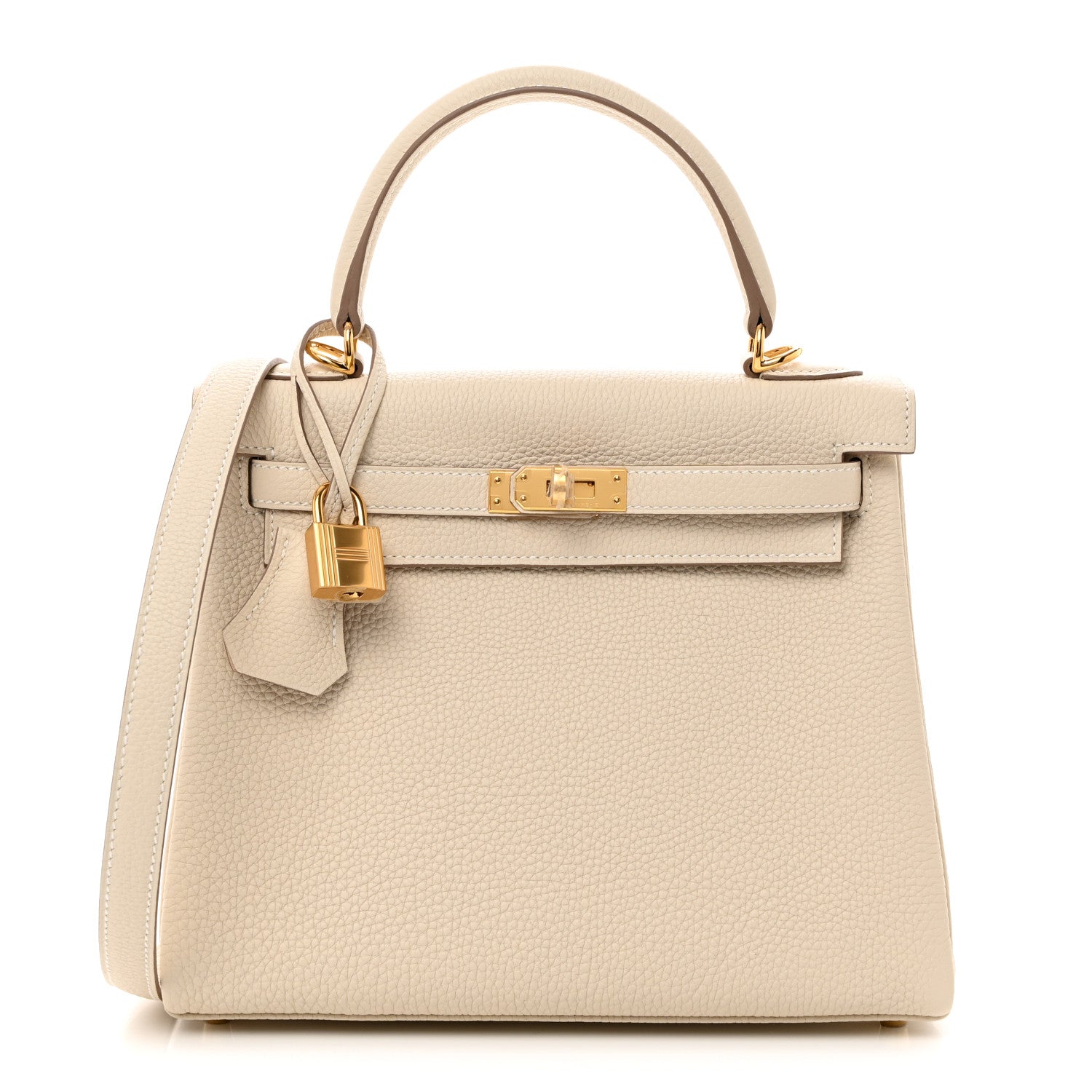 Hermes Togo Kelly Retourne 25 Craie 1 of 11