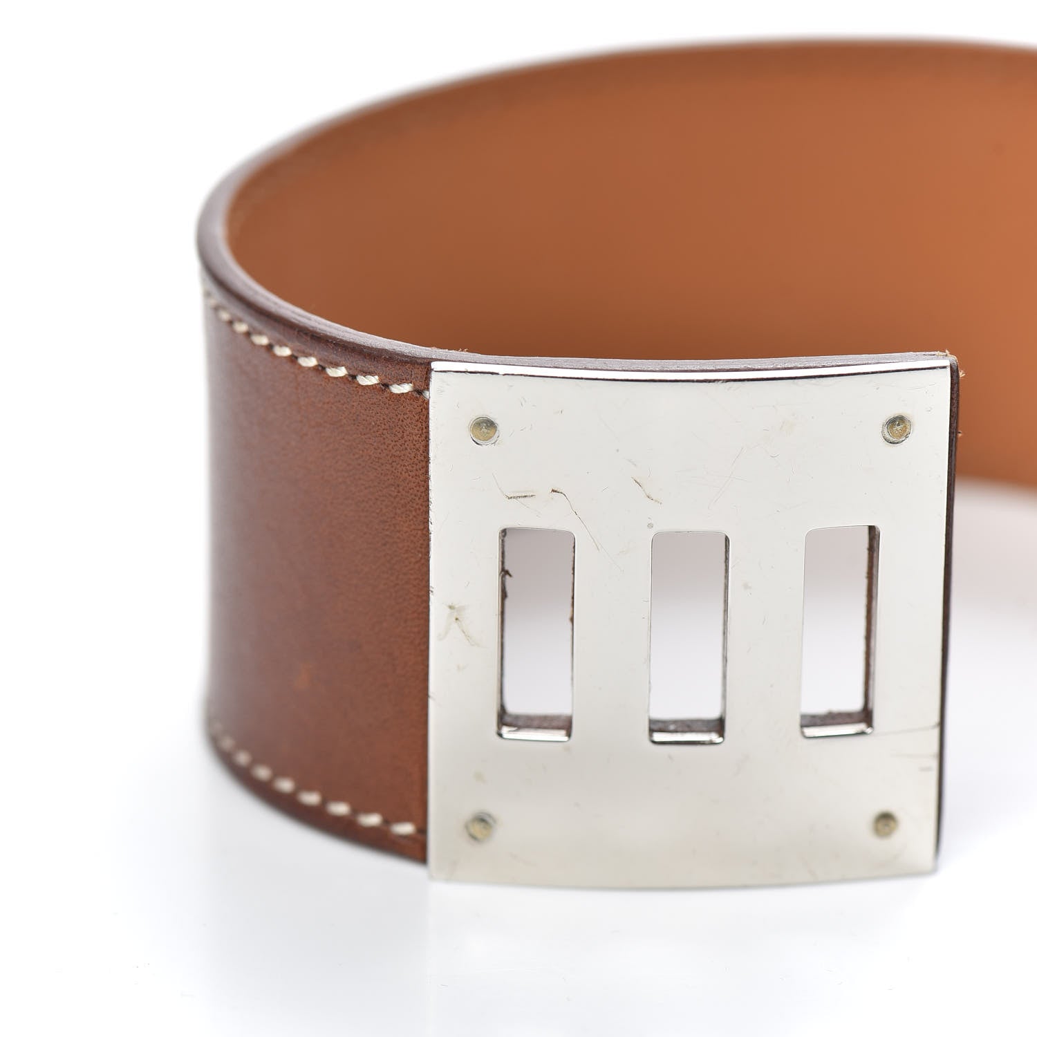 Hermes Natural Barenia Kelly Dog Cuff Fauve 6 of 6