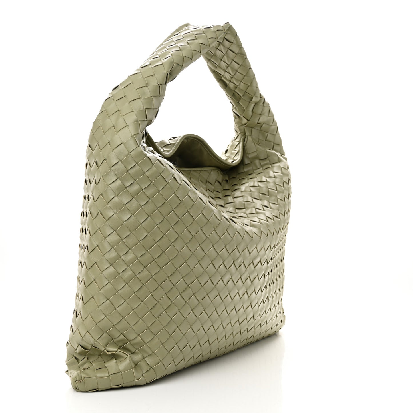 Calfskin Intrecciato Large Hop Travertine
