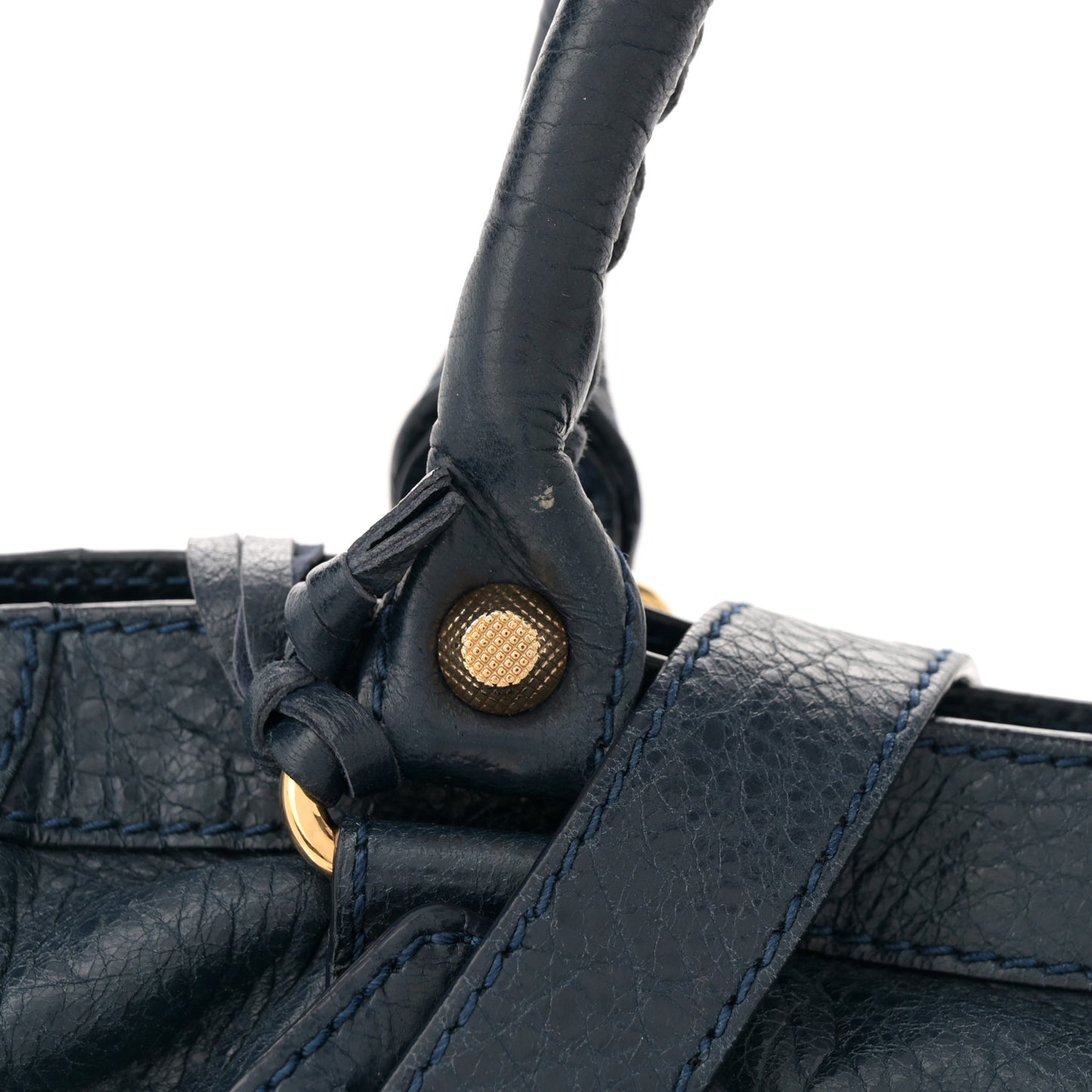 Agneau Giant 12 Gold Hardware City Bleu Obscur