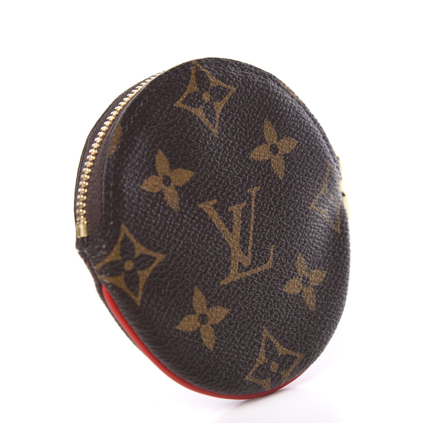 Monogram 2020 Christmas Animation Bumper Cars Round Coin Purse Coquelicot