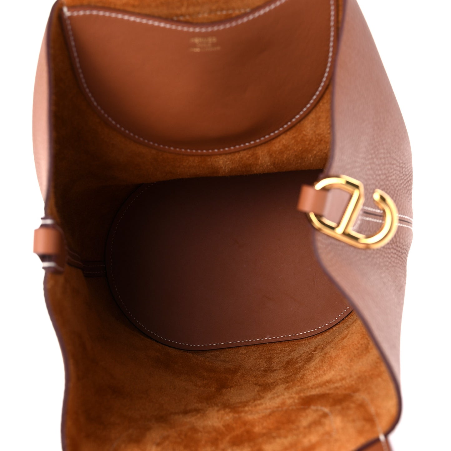 Taurillon Clemence Swift In-The-Loop 23 Bag Gold