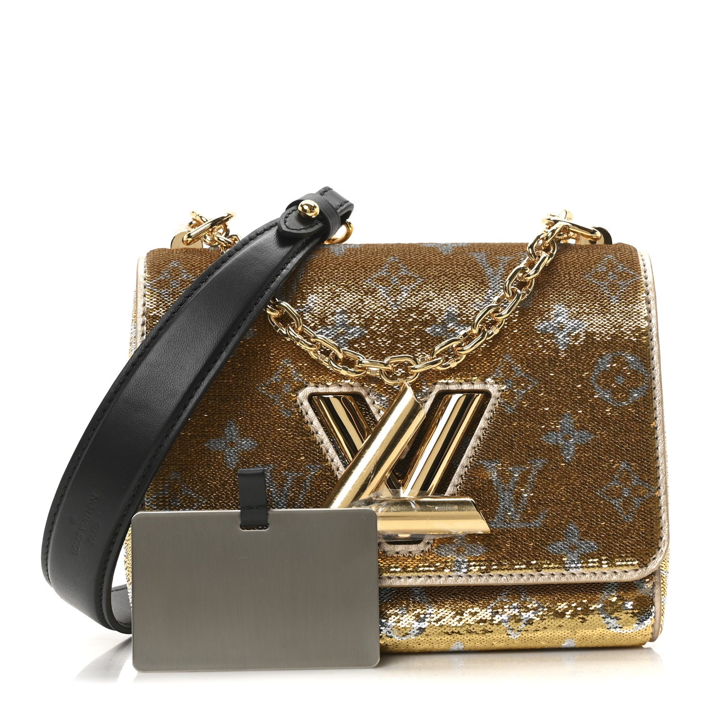 Monogram Sequins Twist PM Gold Silver