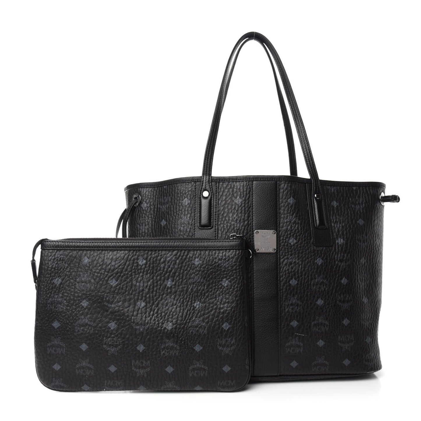 Visetos Large Liz Reversible Shopper Tote Black
