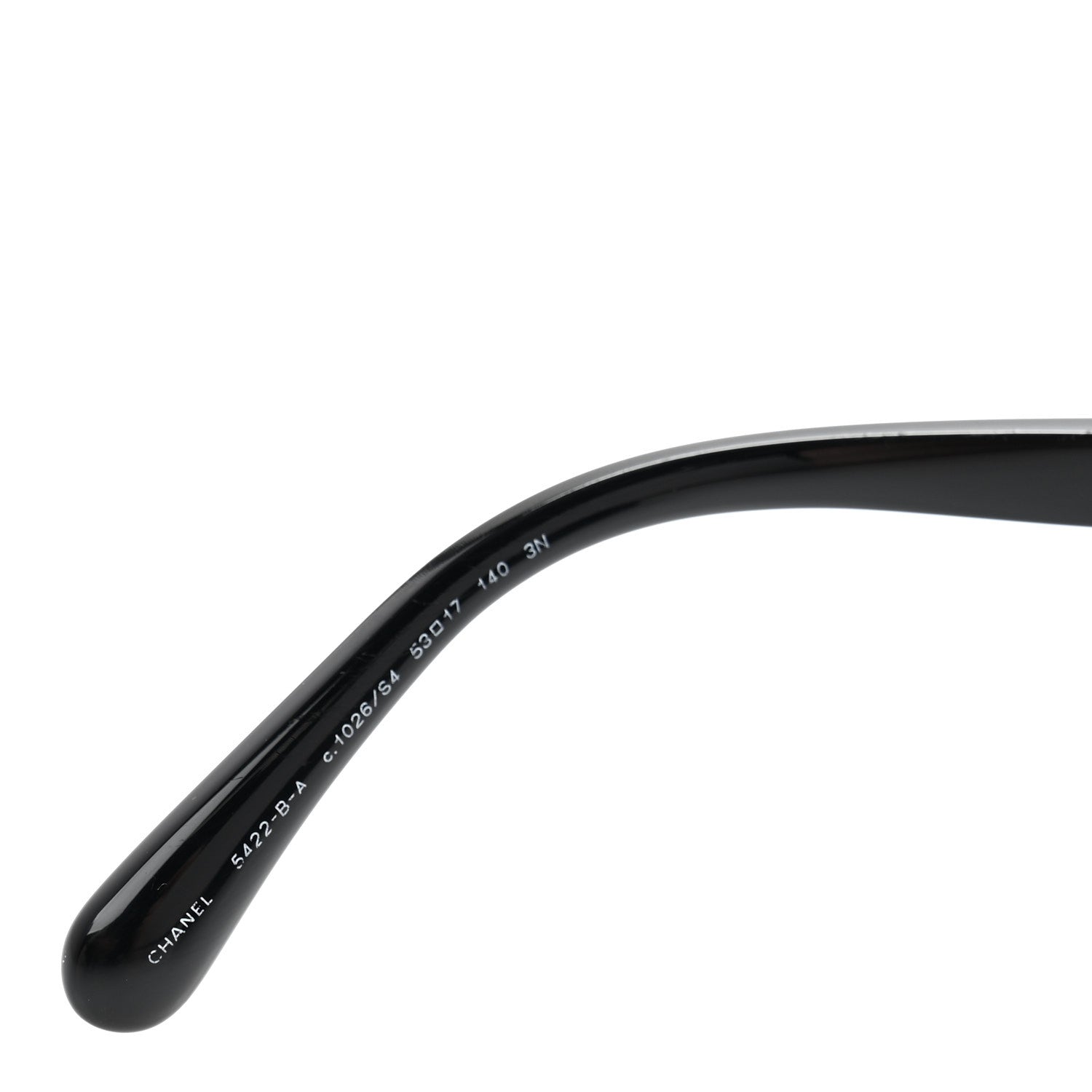 Chanel Acetate Strass Square Sunglasses 5422-B-A Black White 5 of 8