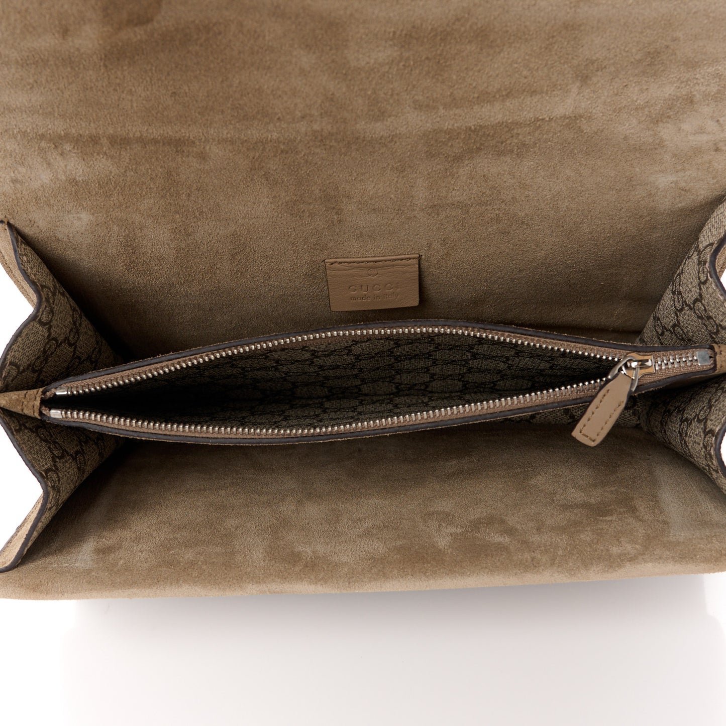 GG Supreme Monogram Small Dionysus Shoulder Bag Taupe