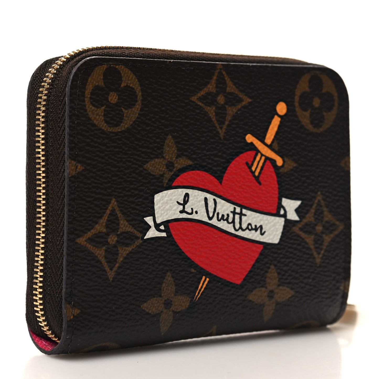 Monogram Travel Stickers Zippy Coin Purse