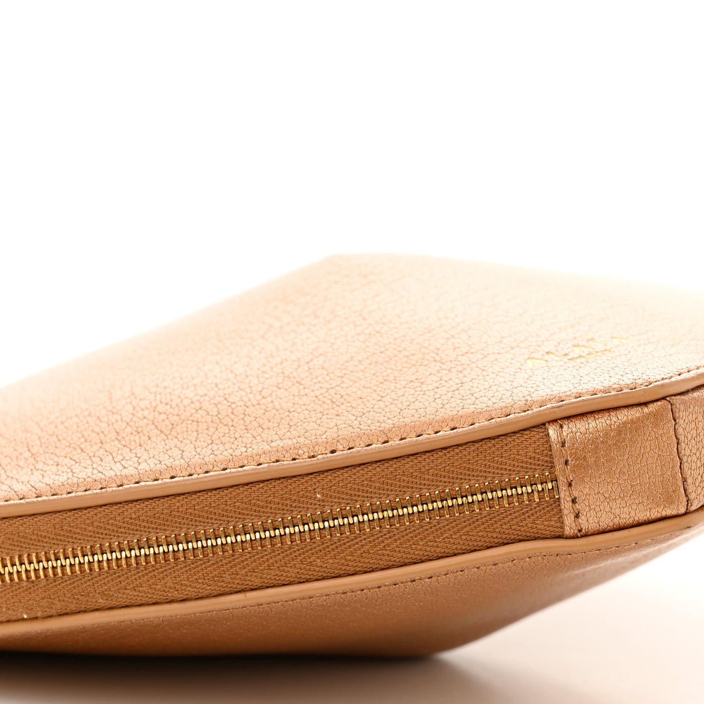 Metallic Goatskin Le Coeur Chain Bag Cuivre