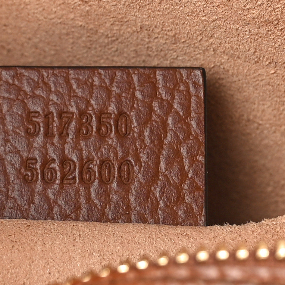 Gucci New Denim GG Monogram Dollar Calfskin Mini Ophidia Shoulder Bag Blue Tea Cuir Epilog 7 of 9