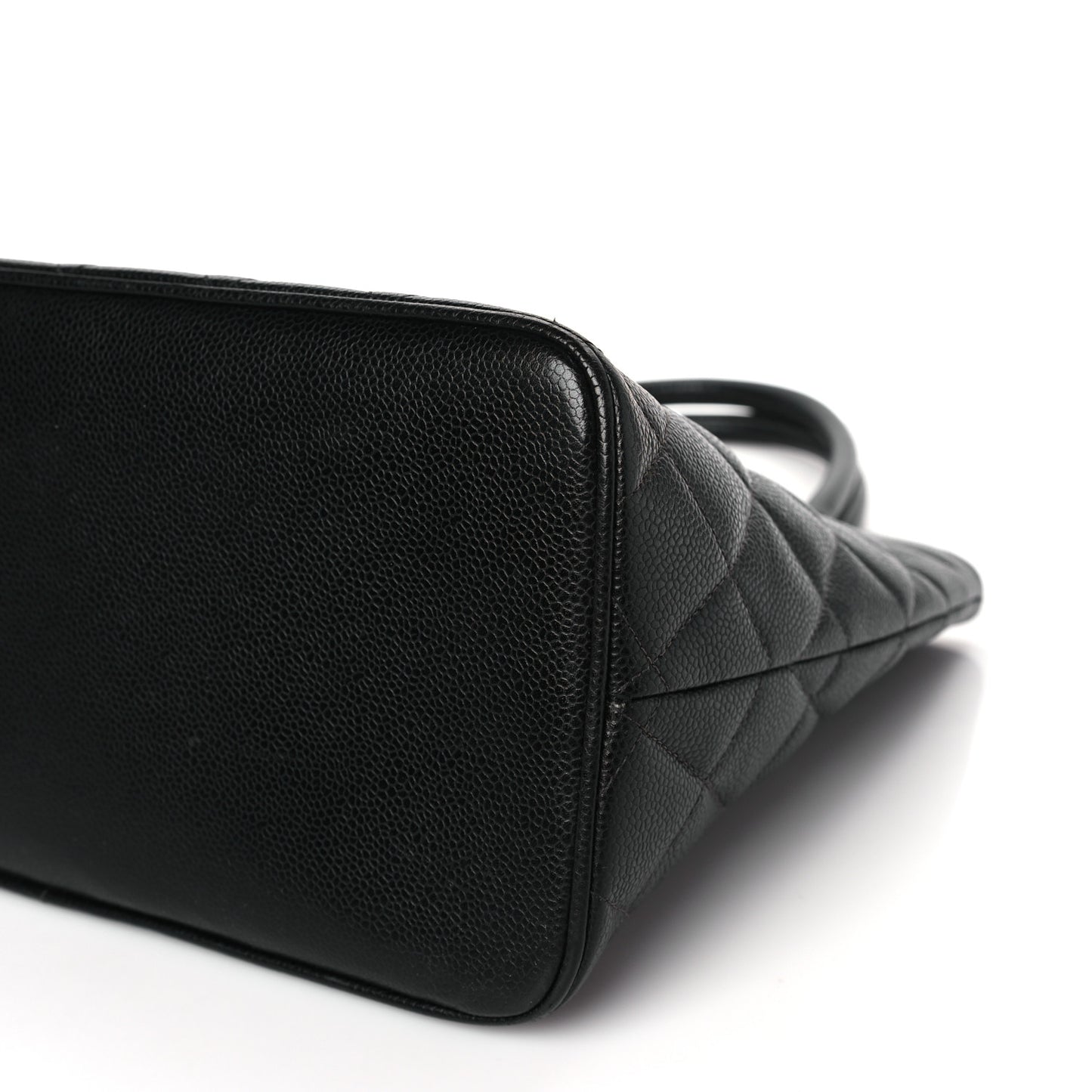 Caviar Quilted Medallion Tote Black